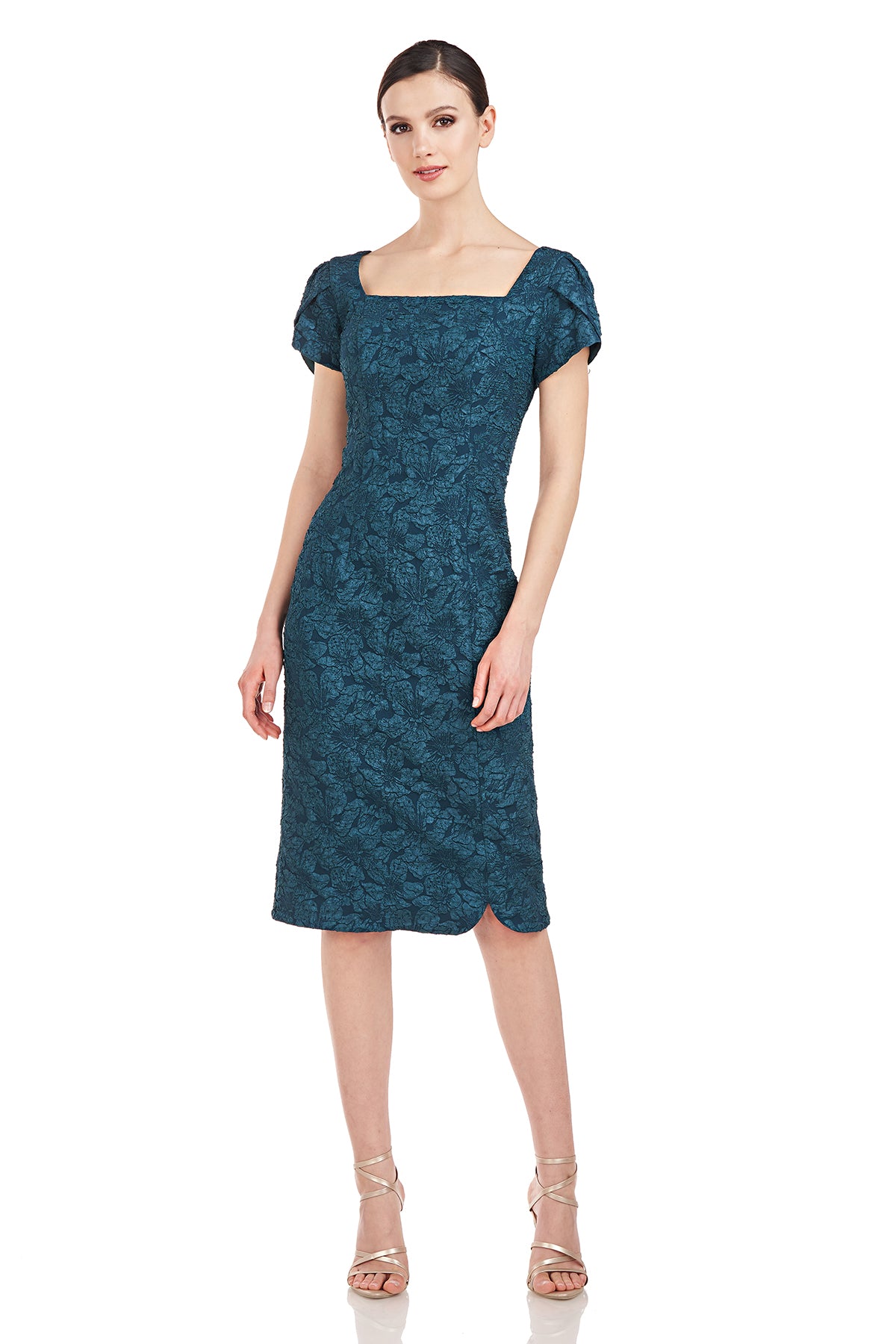 Ash Square Neck Cocktail Dress – JS Collections