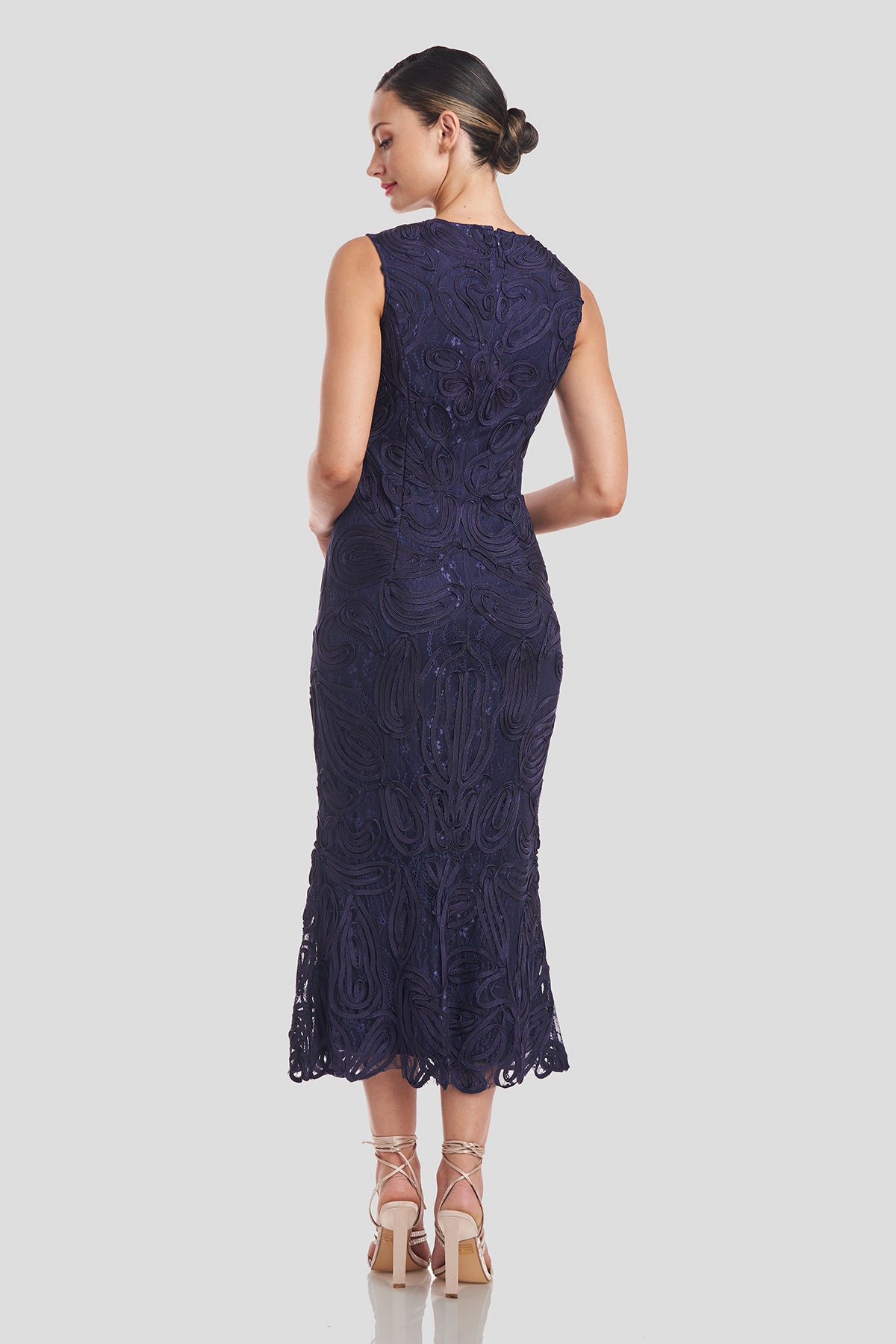 Meli Soutache Tea Length Dress JS Collections Meli Soutache Tea Length Dress JS Collections
