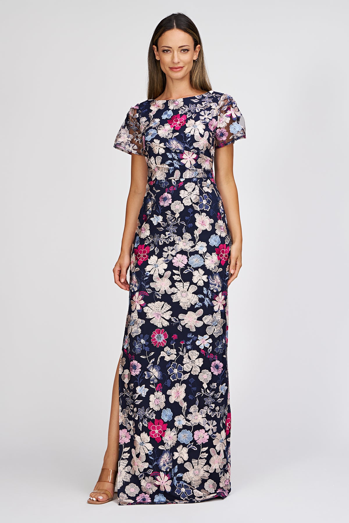 Magnolia Pleat-Sleeve Gown – JS Collections