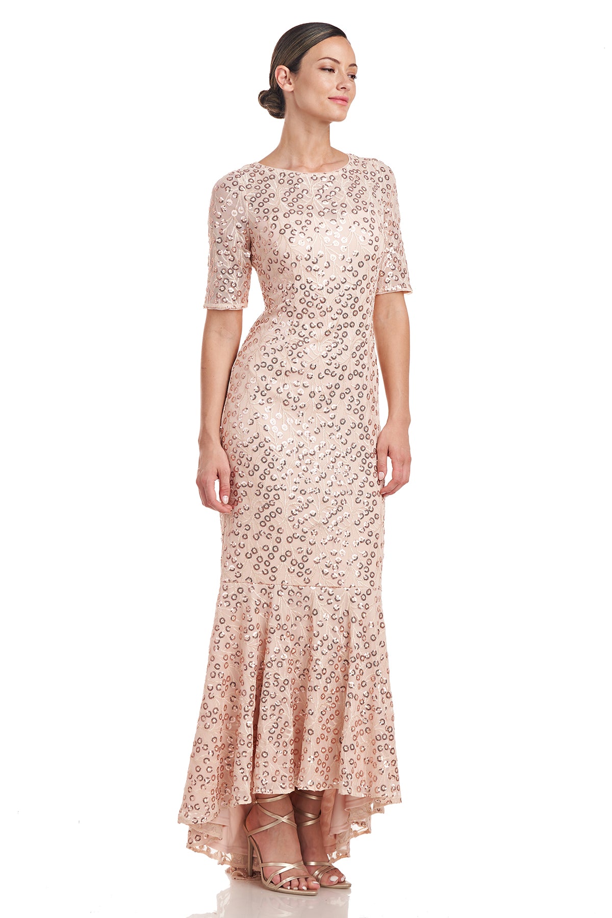 Elliot Bateau Neck Gown JS Collections Elliot Bateau Neck Gown JS Collections