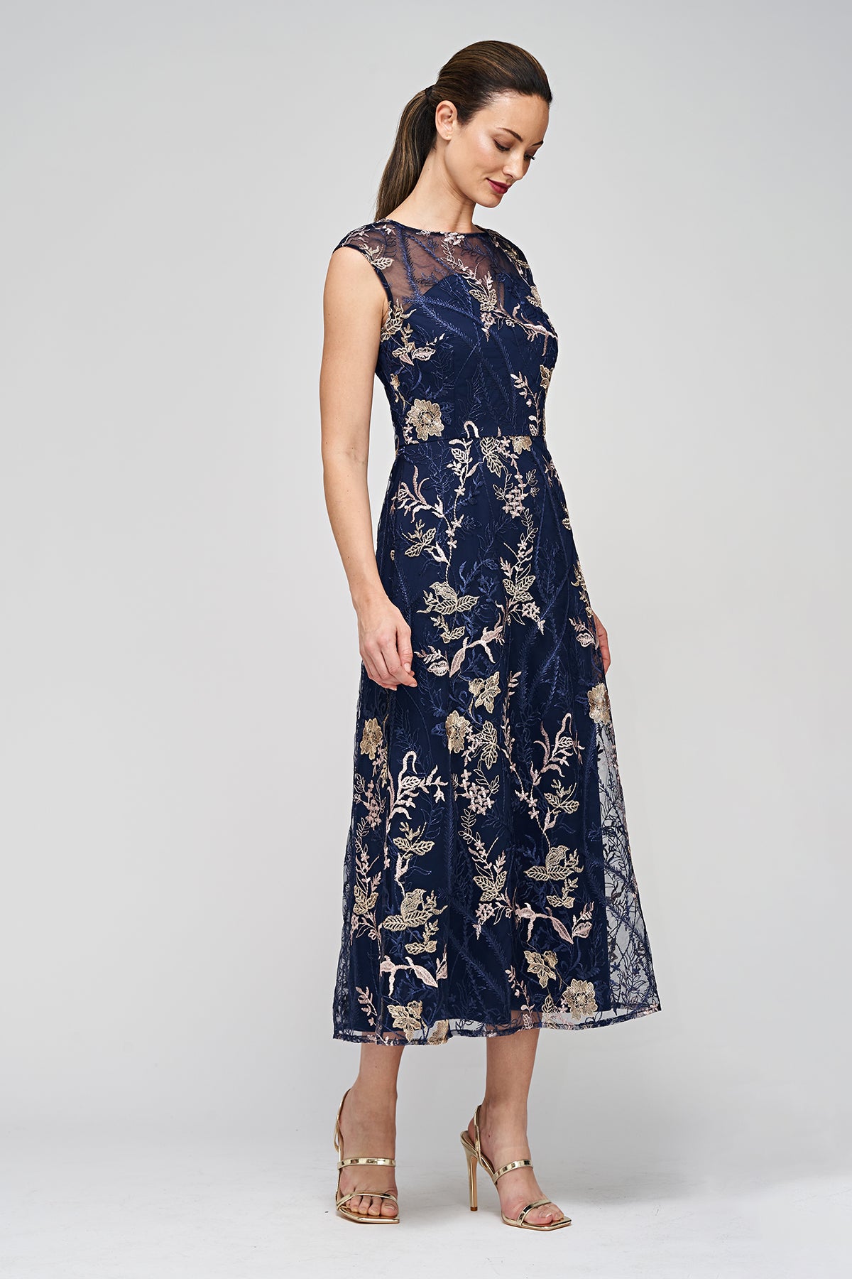 Brynn A-Line Tea Dress JS Collections Brynn A-Line Tea Dress JS Collections
