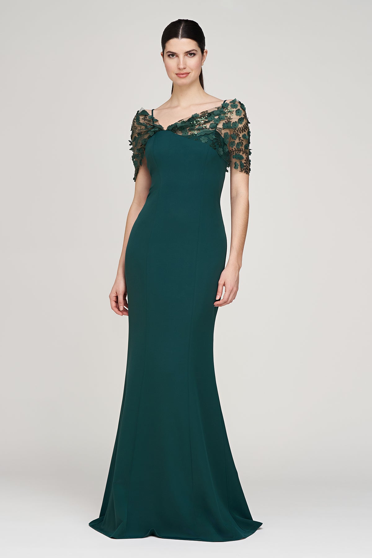 js collection mermaid dress JS Collections Larisa Soutache Mermaid Gown in Black at Nordstrom, Size 0