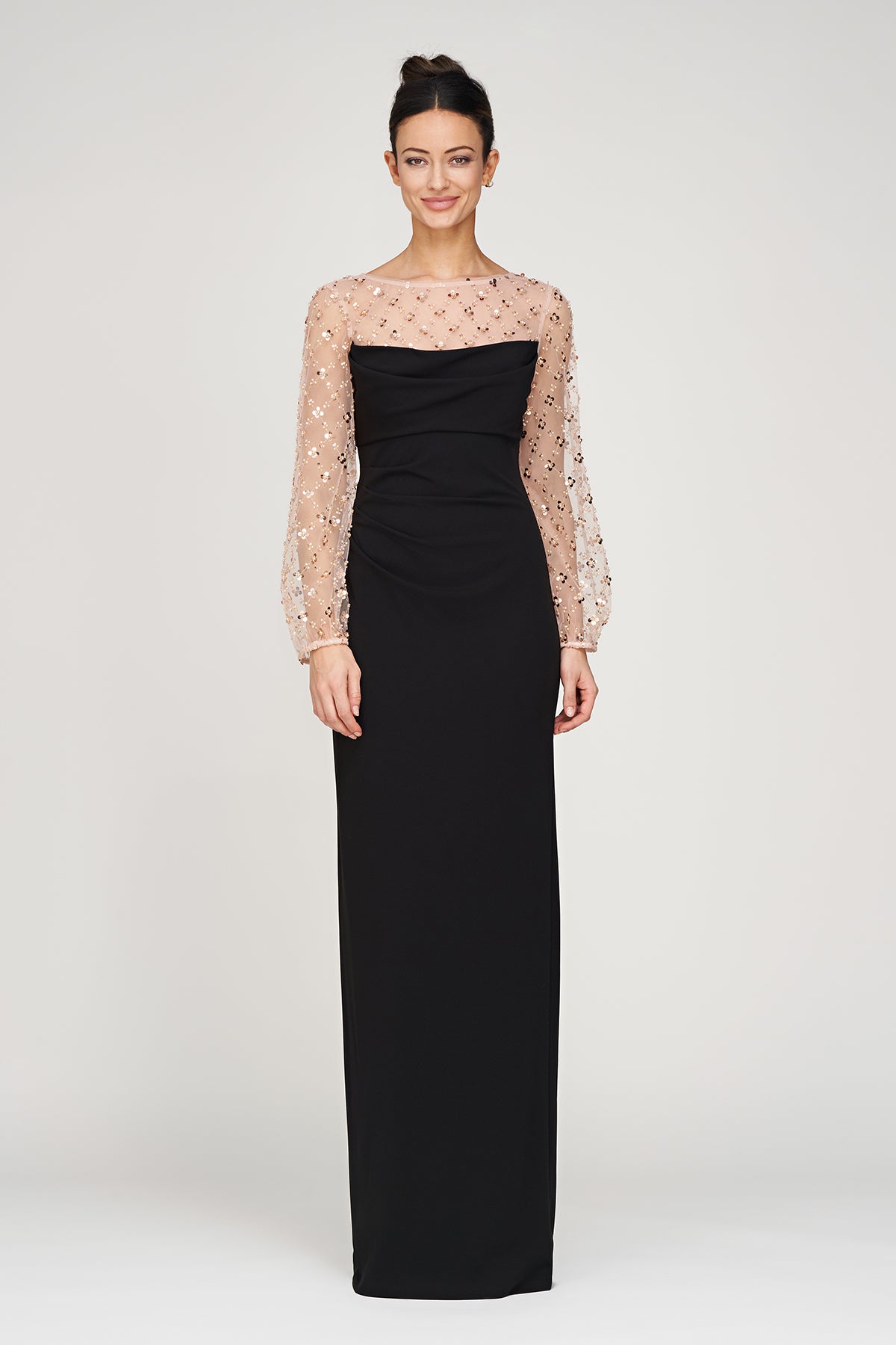 Risha Column Gown – JS Collections