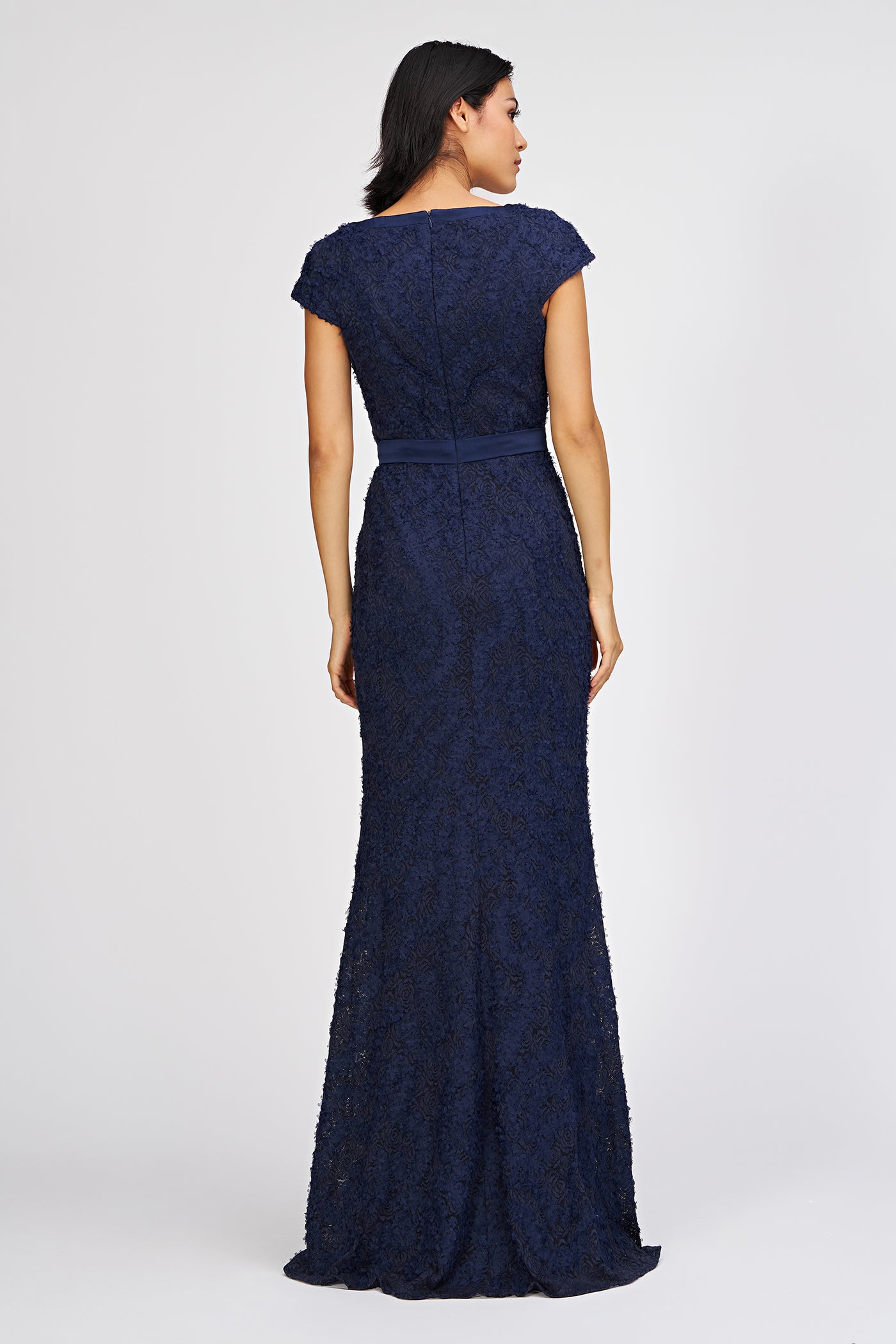 js collection mermaid dress JS Collections Women's Kennedy Draped Sequin Embellished Mermaid Gown size 8