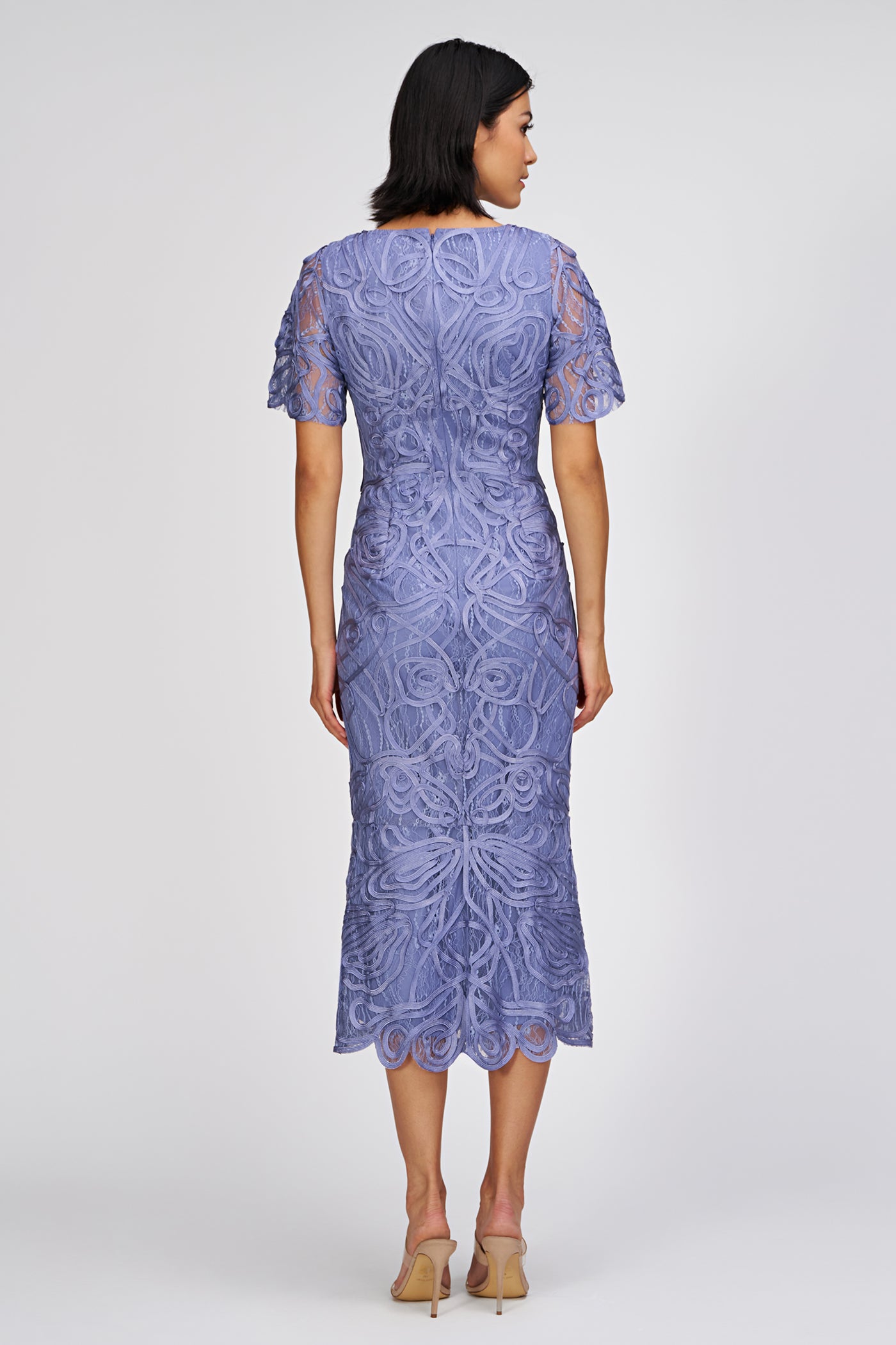 Camila Soutache Tea Cocktail - 8 / Denim Camila Soutache Tea Cocktail - 8 / Denim