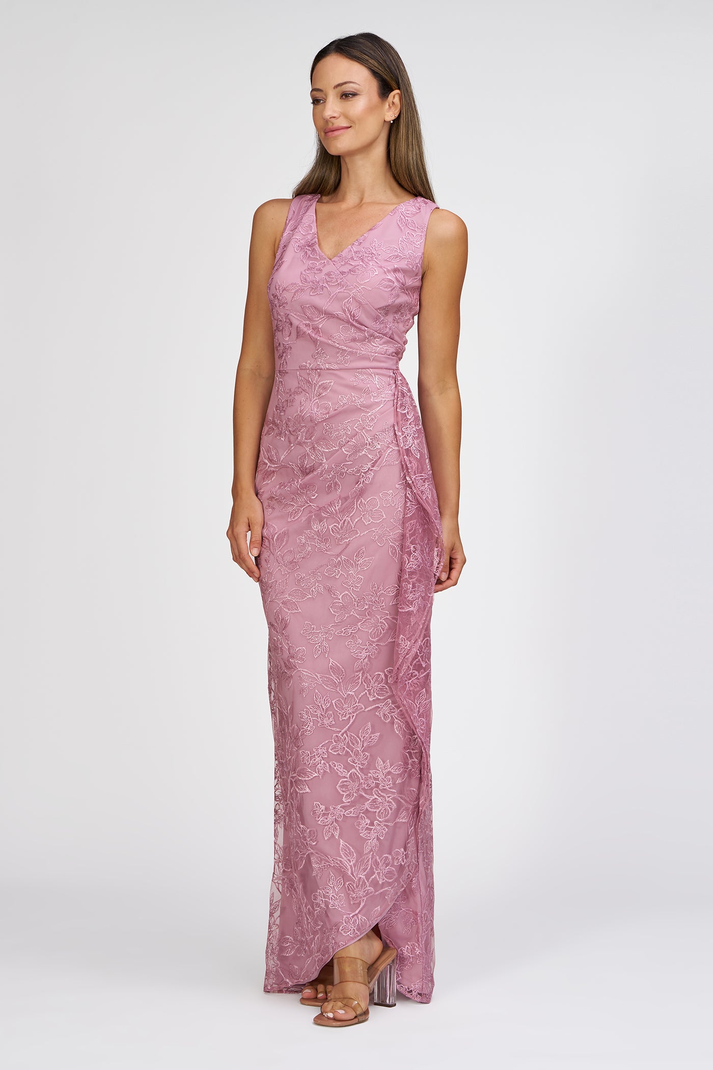 blakely lace dress The Blakely Lace Wedding Dress With Detachable Sleeves and Overskirt