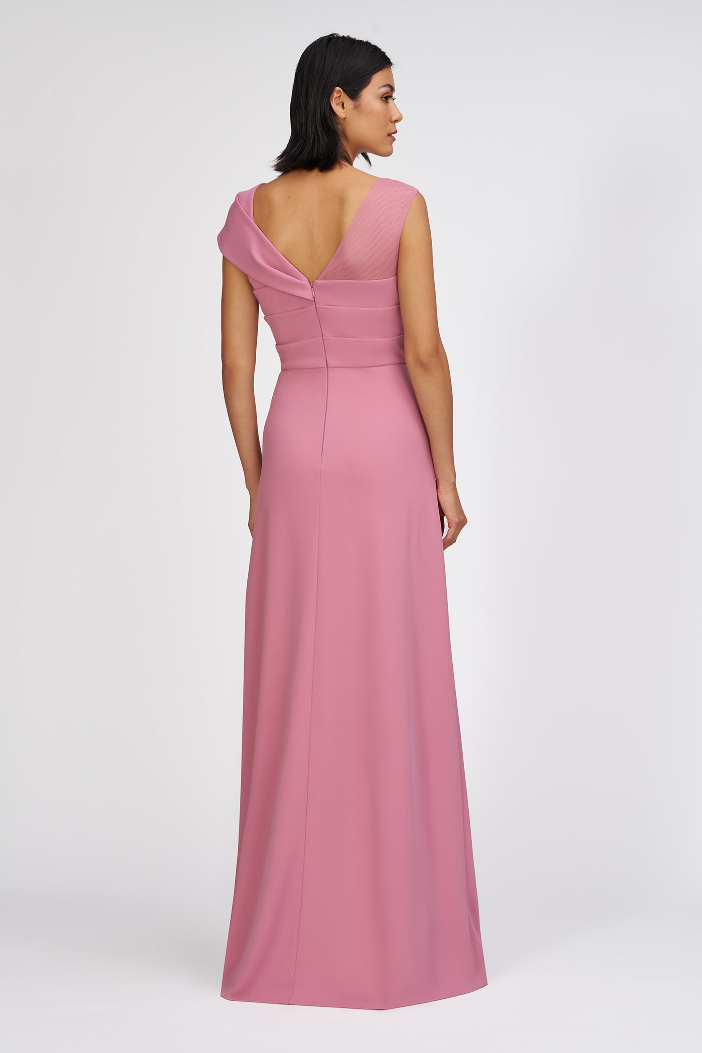 Jordyn Asymmetric A-Line Gown - 18 / Deep Blush Jordyn Asymmetric A-Line Gown - 18 / Deep Blush