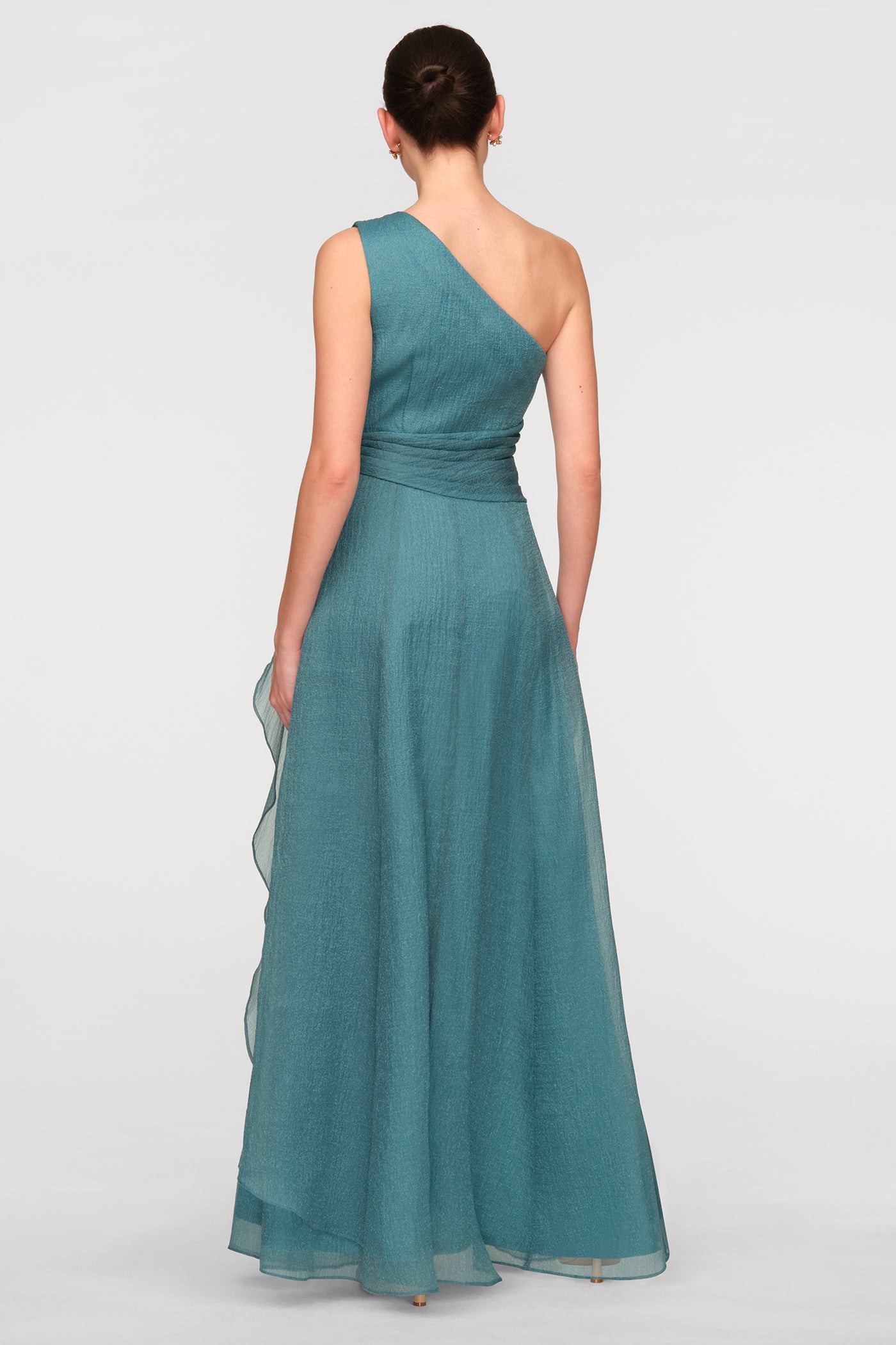 fairy vibes tulle gathered detail halter maxi dress – roschic Color:Jasmine Yellow main image 0