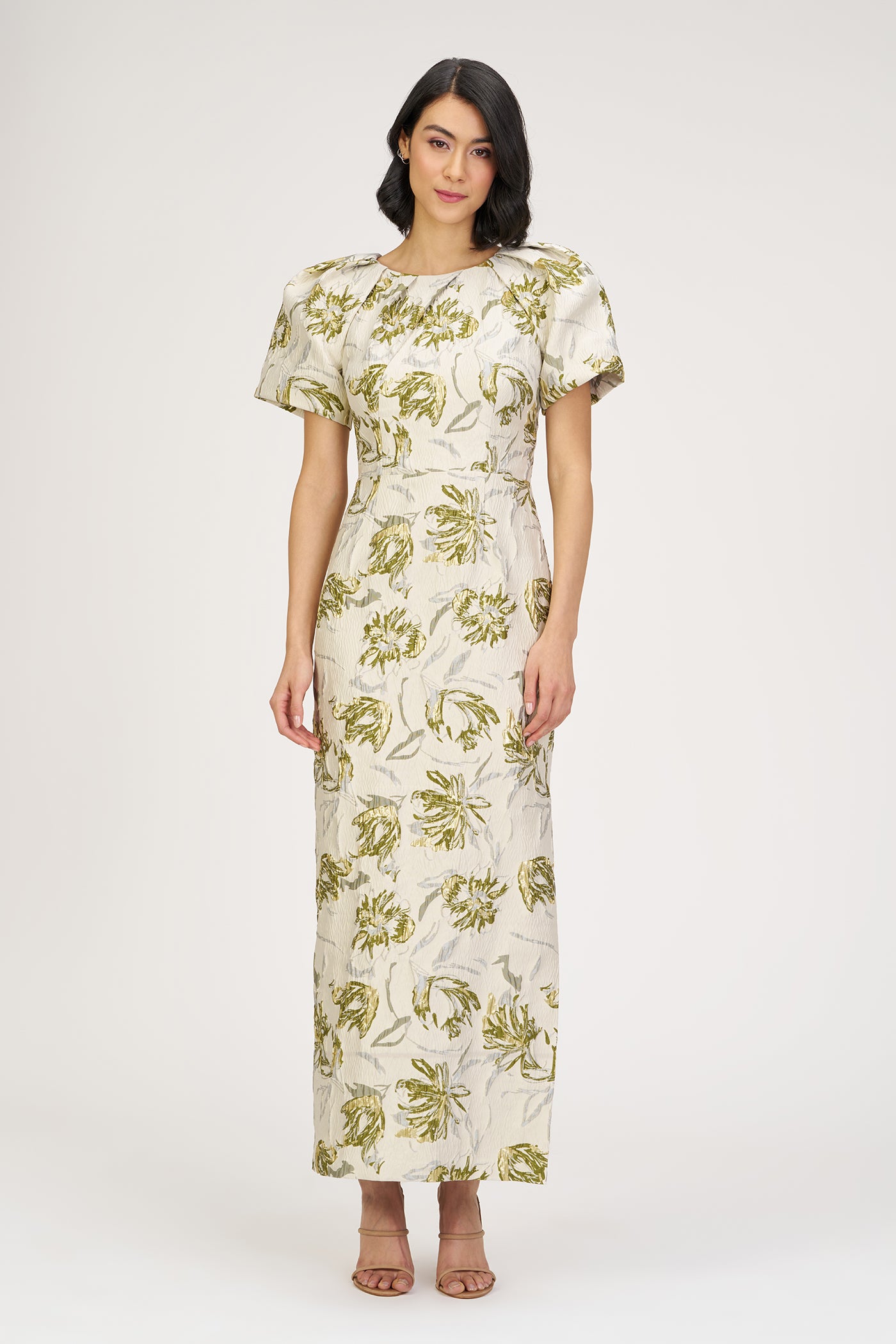 Penny Ankle Jacquard Gown  JS Collections