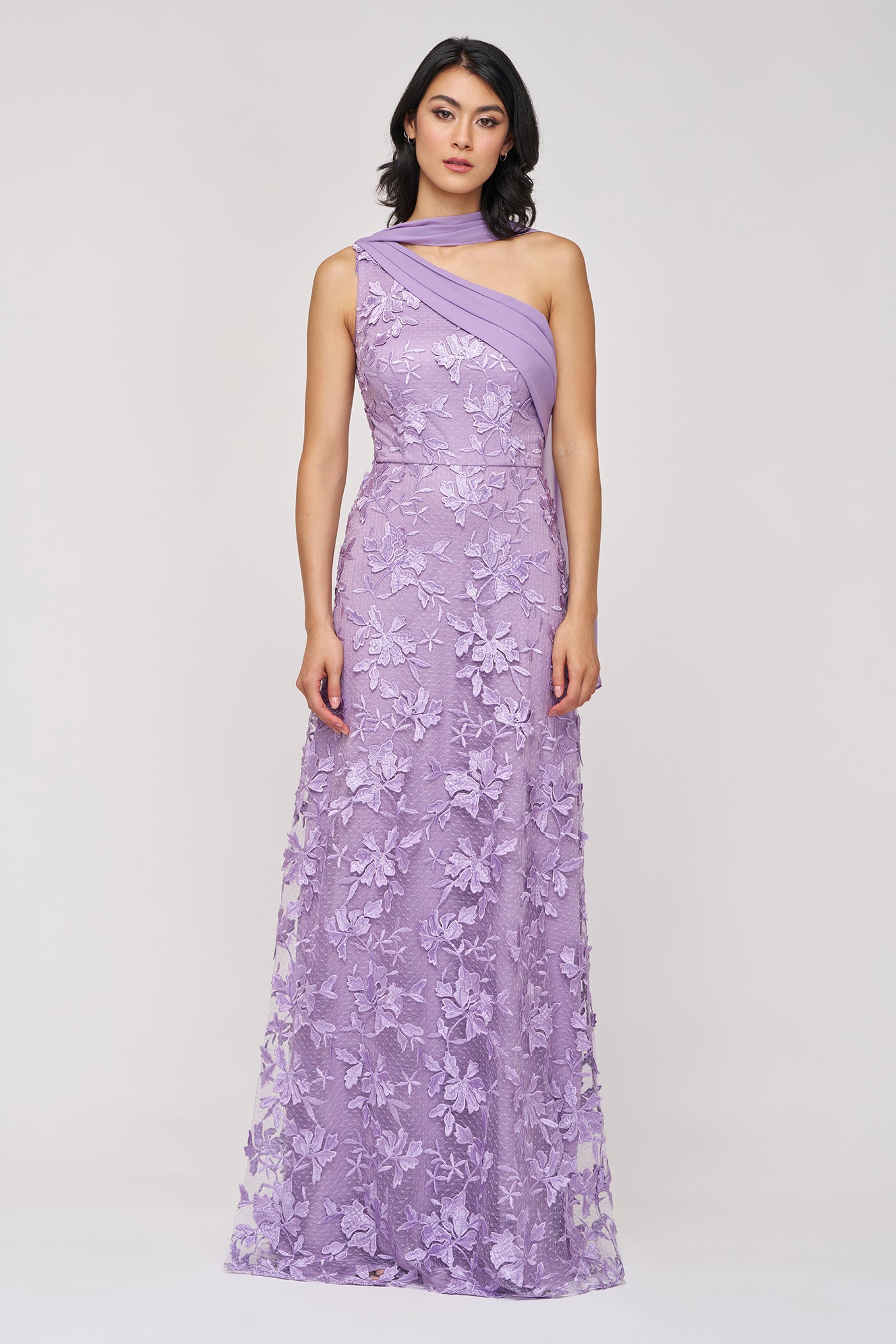 Nola Chiffon Drape Gown JS Collections Nola Chiffon Drape Gown JS Collections