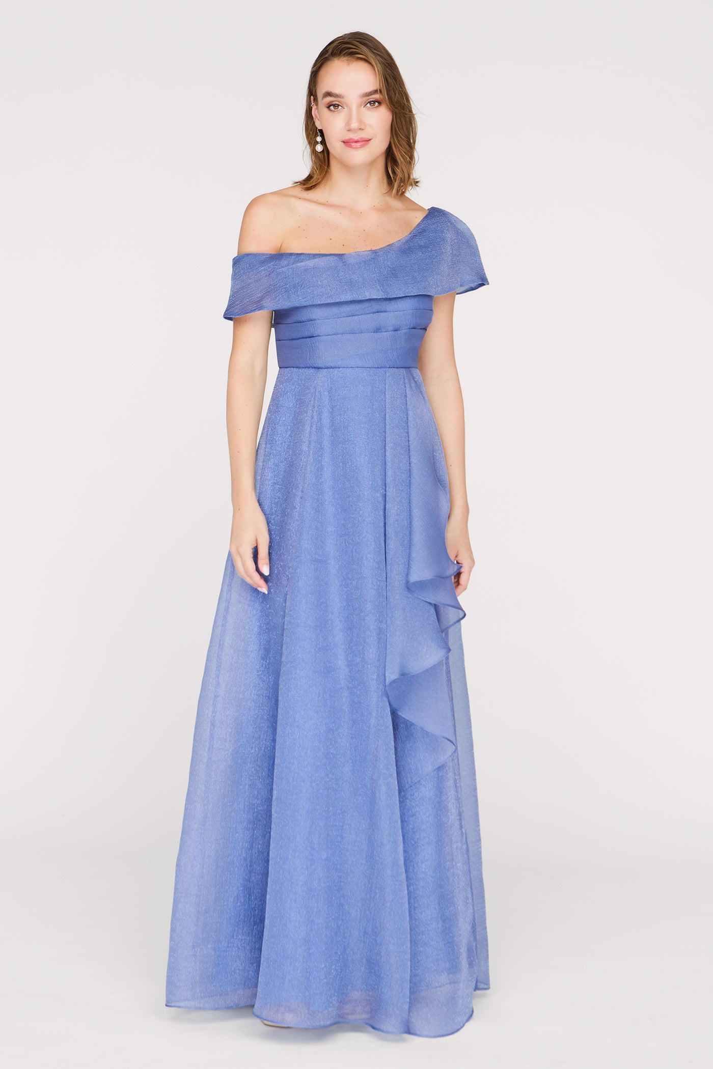 Evangeline Organza Gown - 16 / Azure Blue Evangeline Organza Gown - 16 / Azure Blue