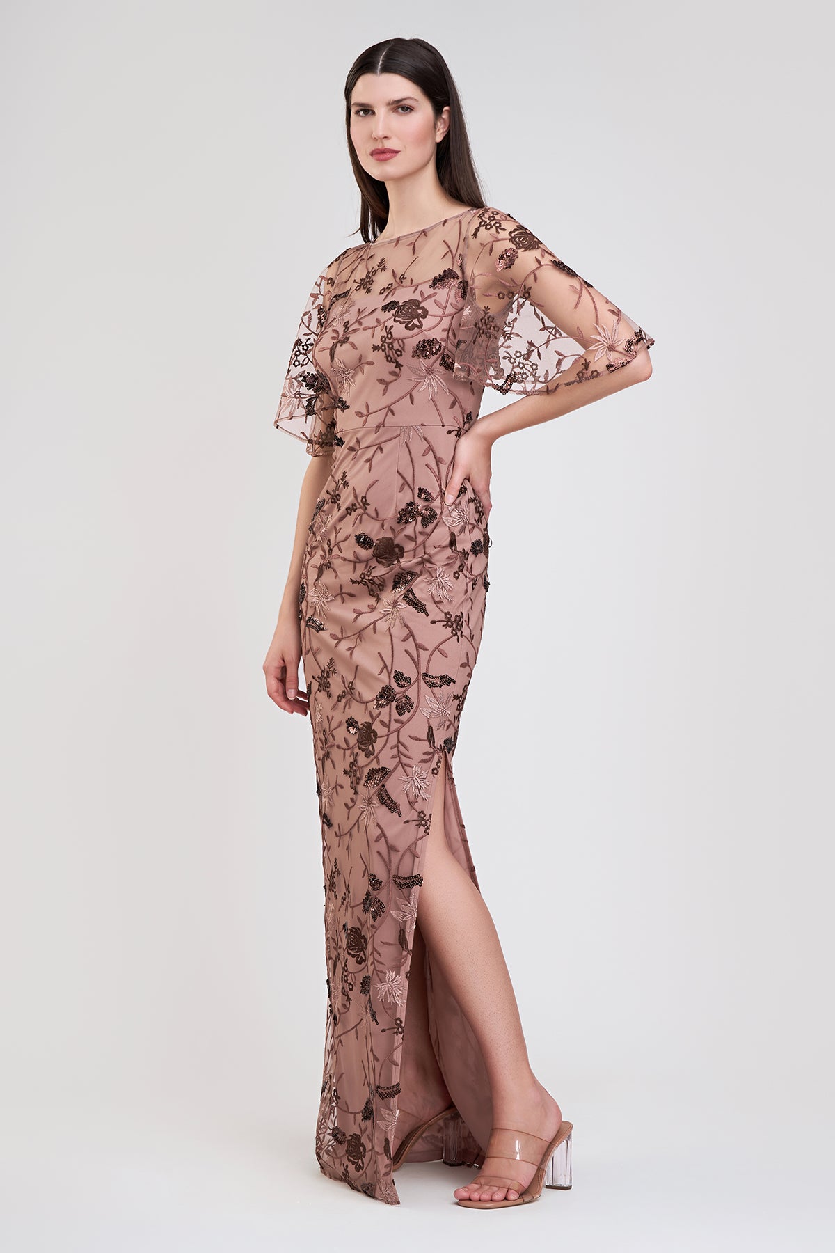 Daphne Flutter Column Gown JS Collections Daphne Flutter Column Gown JS Collections