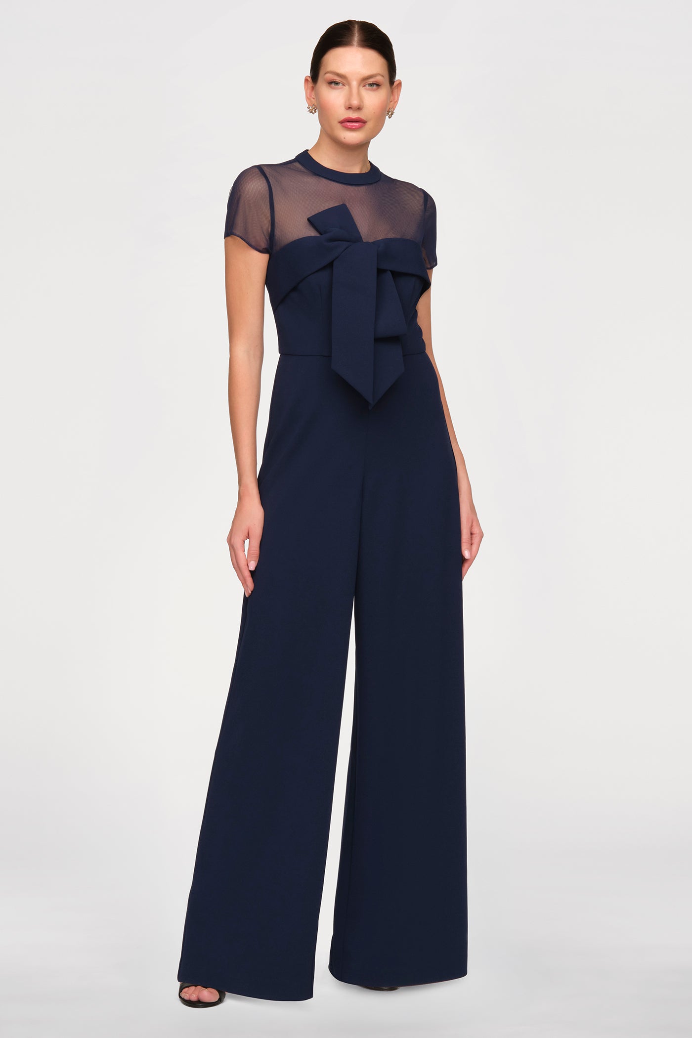 Crepe Oversize Bow Jumpsuit – JS Collections