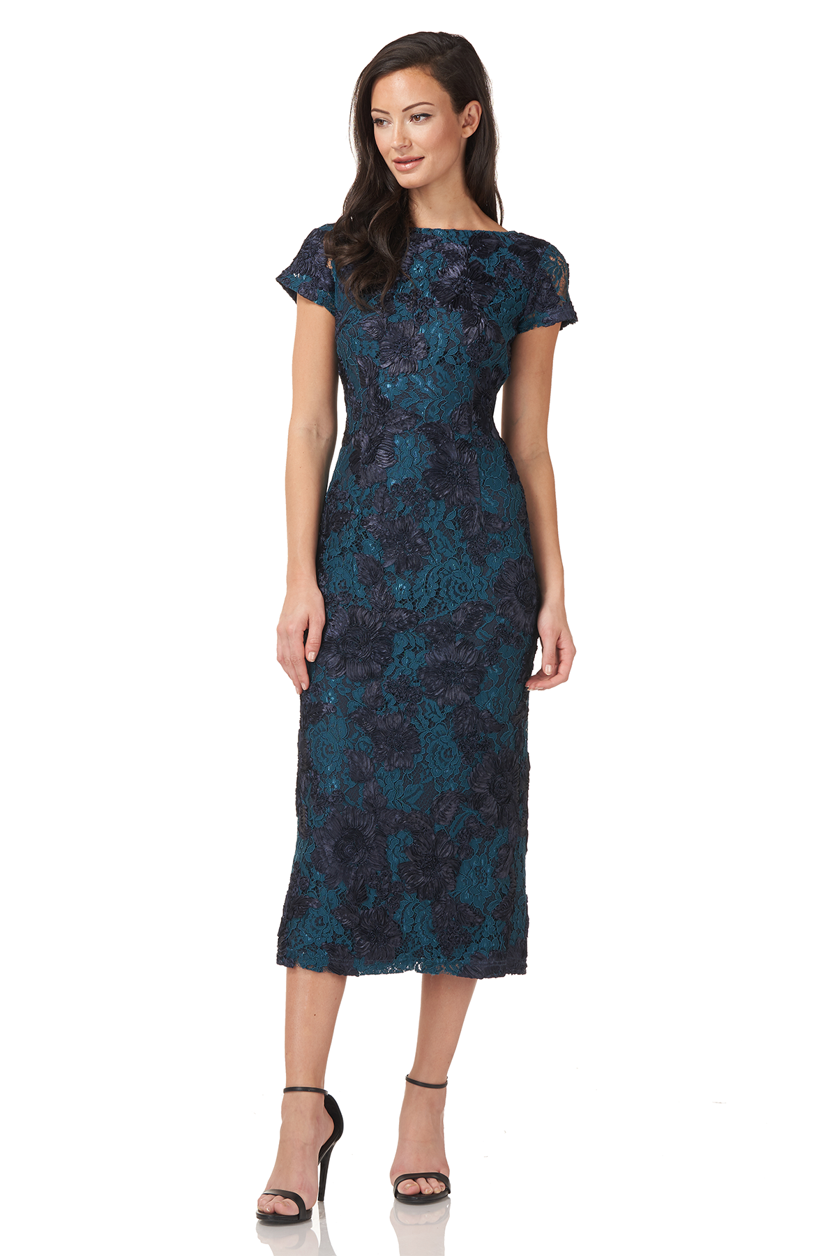 Floral Soutache Cocktail Dress JS Collections Floral Soutache Cocktail Dress JS Collections