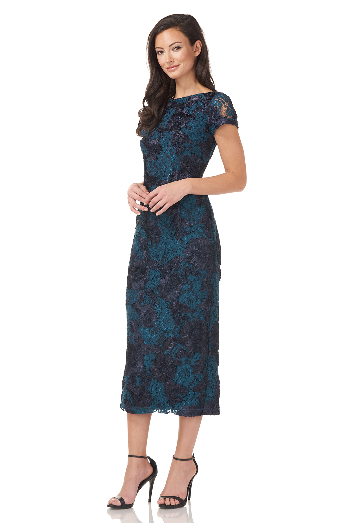 Floral Soutache Cocktail Dress