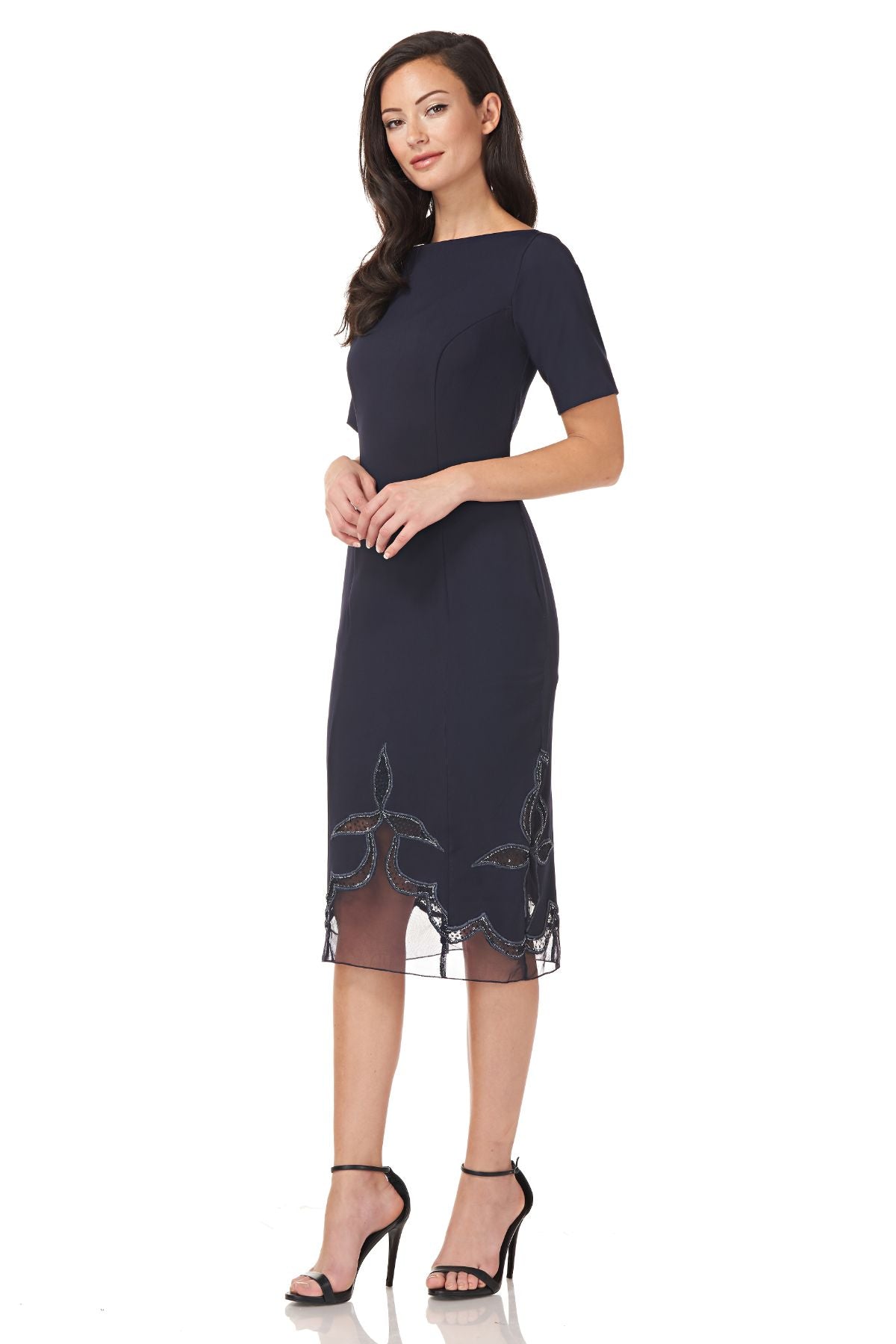 Boat Neck Cocktail Dress – JS Collections