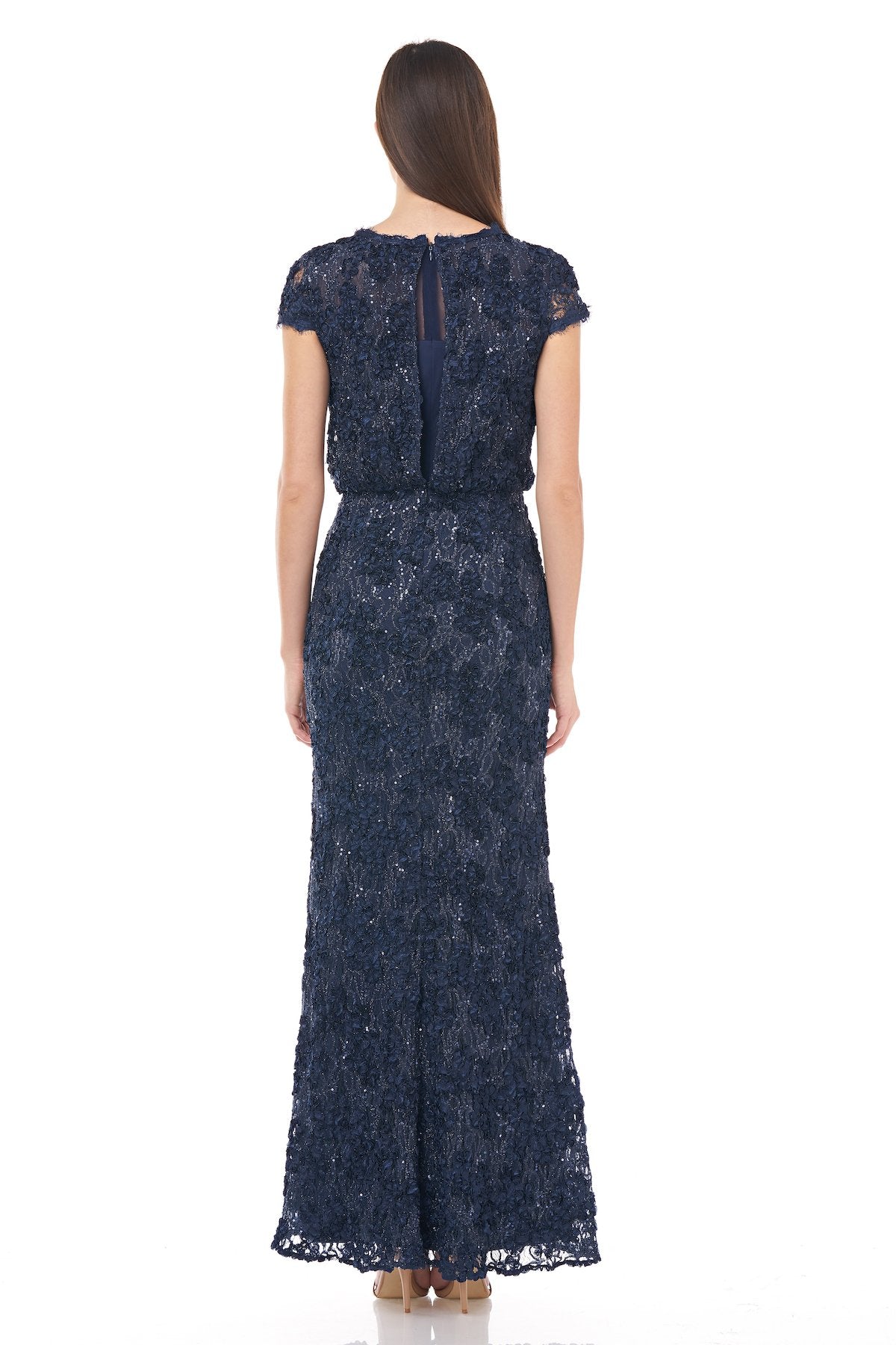 Sequin Lace Blouson Gown JS Collections Sequin Lace Blouson Gown JS Collections