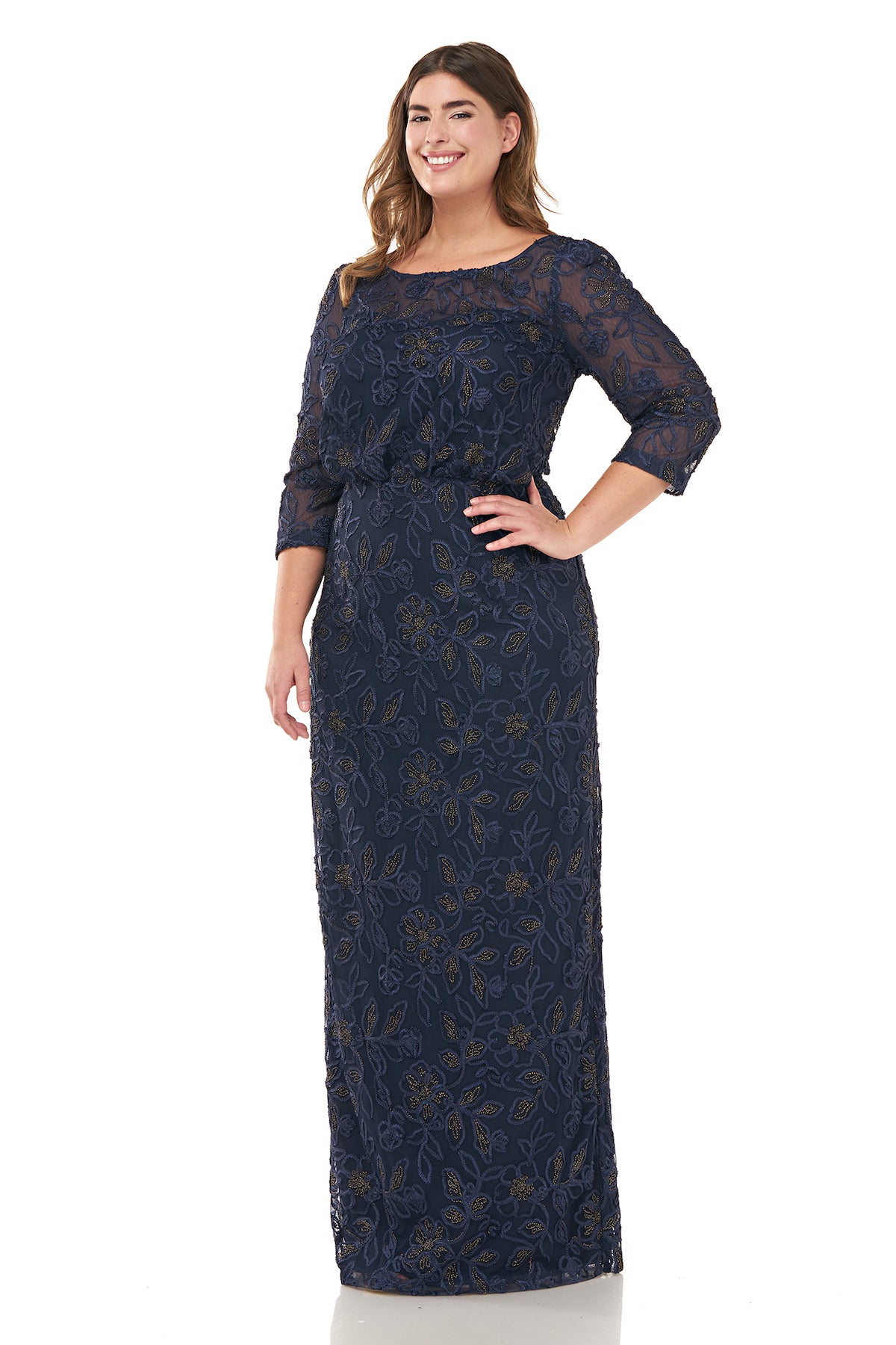 Js collections plus size evening clearance dresses