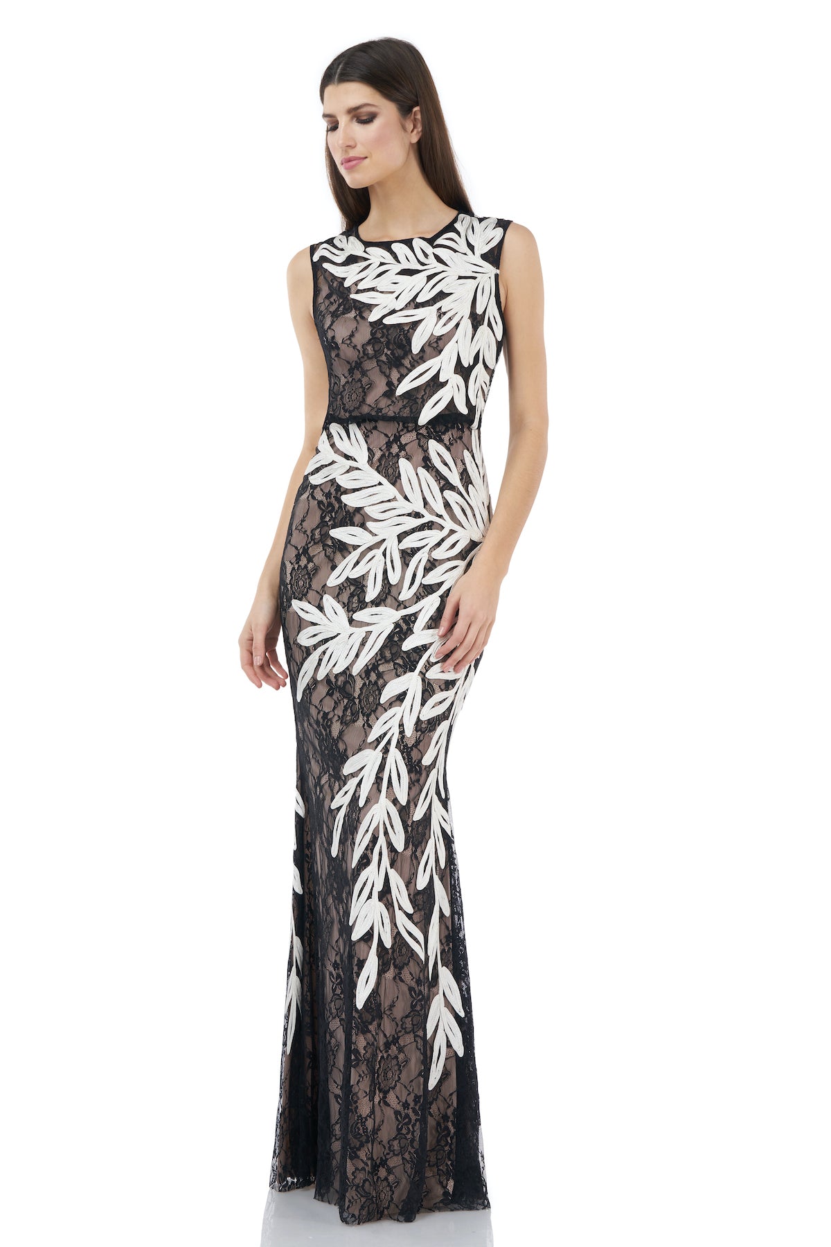 Soutache Embroidered Gown JS Collections Soutache Embroidered Gown JS Collections
