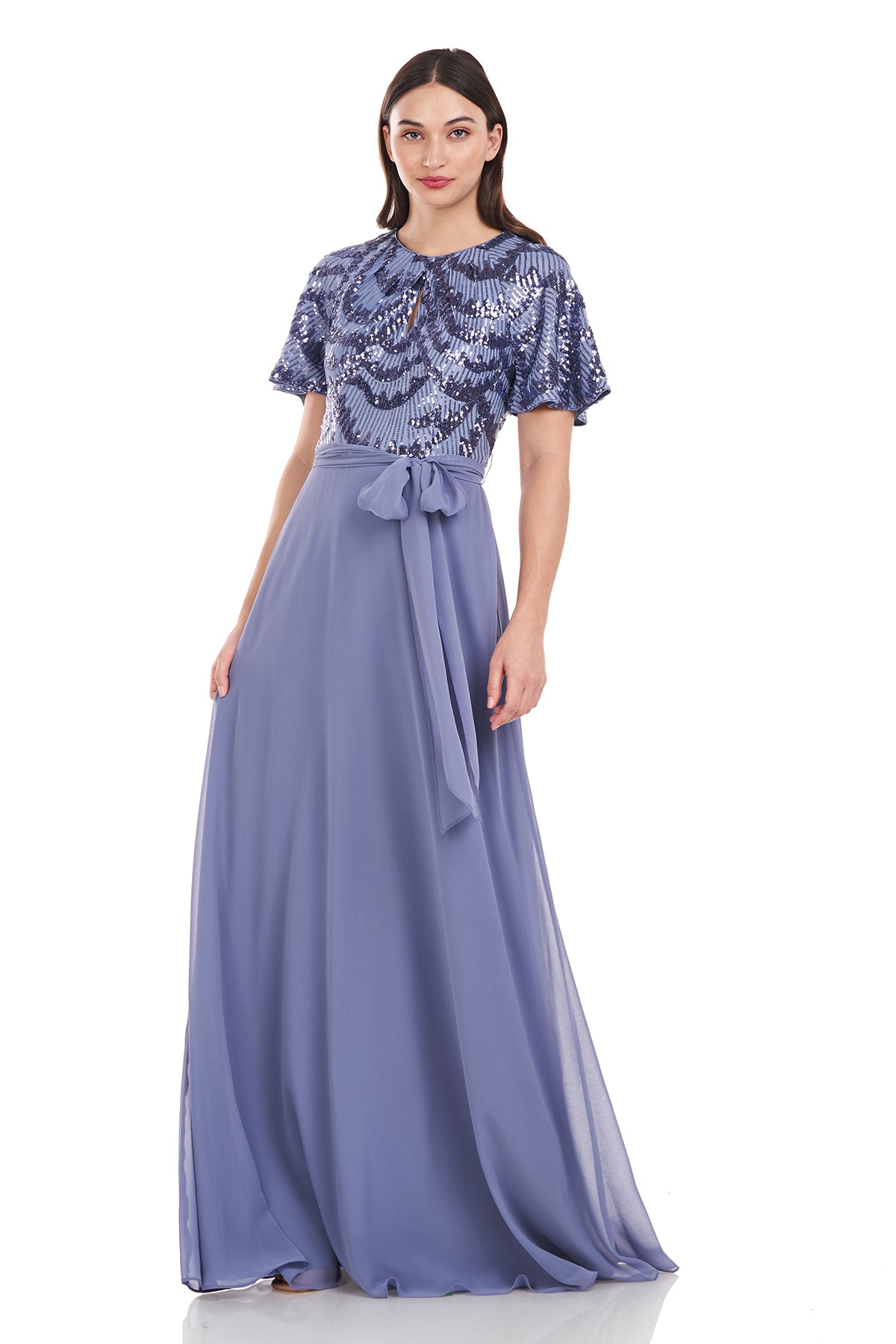 Petra Flutter Sleeve Gown