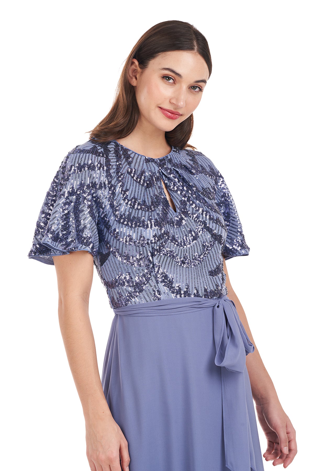 Petra Flutter Sleeve Gown