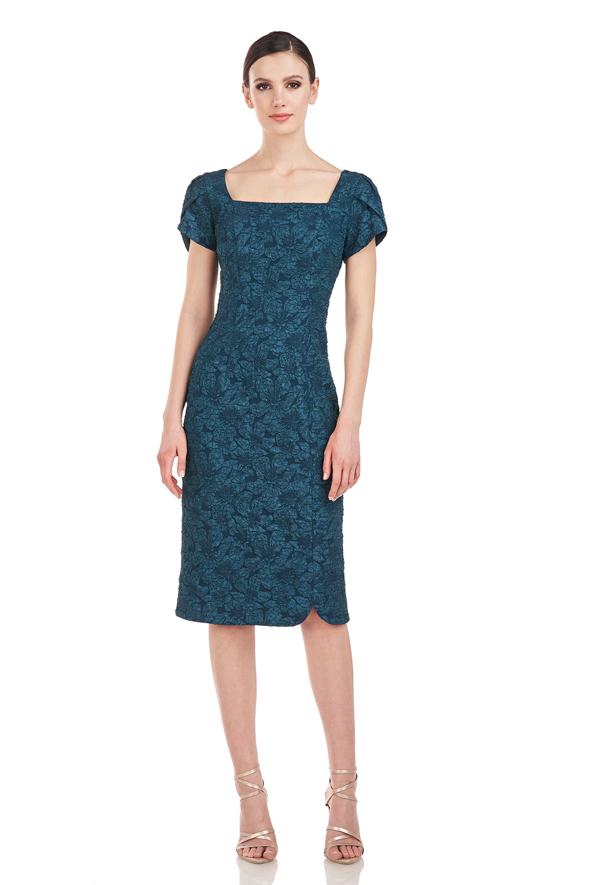 Ash Square Neck Cocktail Dress