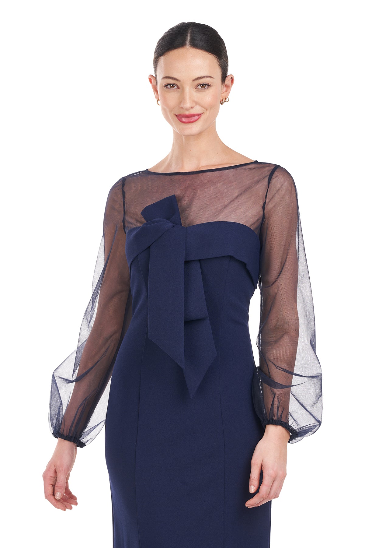 Maia Bow Tea Length Dress