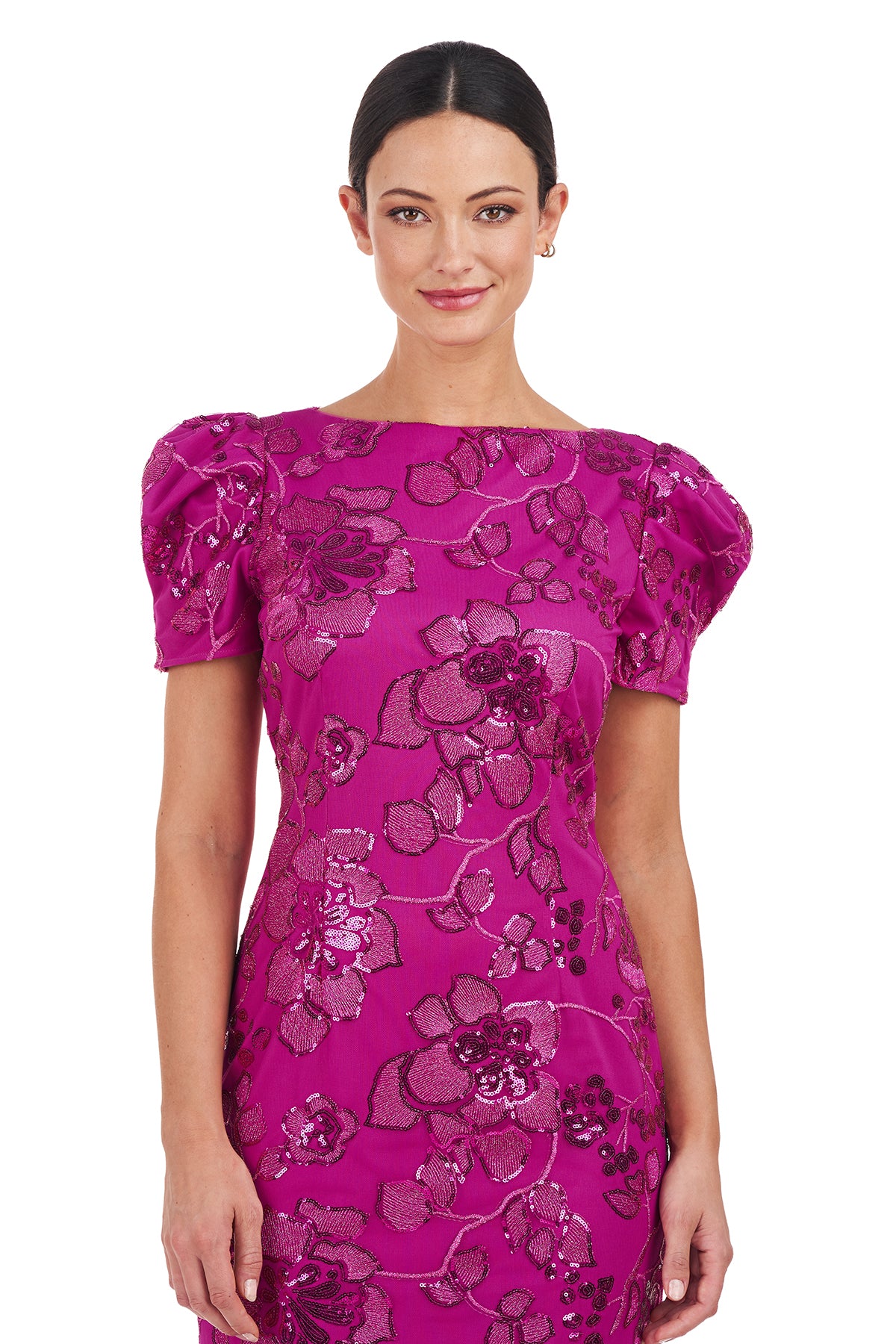 Ayla Pleated Sleeve Cocktail