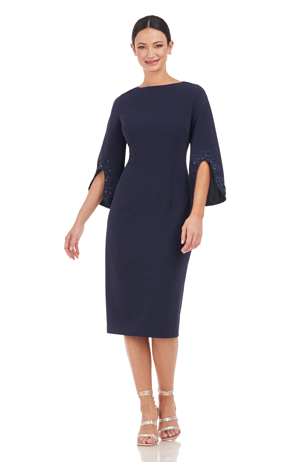 Linett Soutache Sleeve Midi