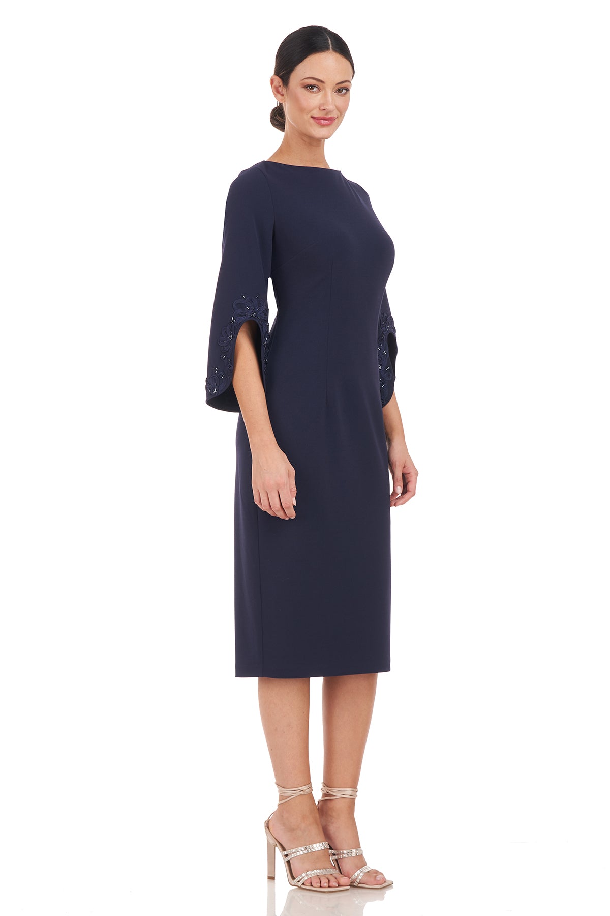 Linett Soutache Sleeve Midi