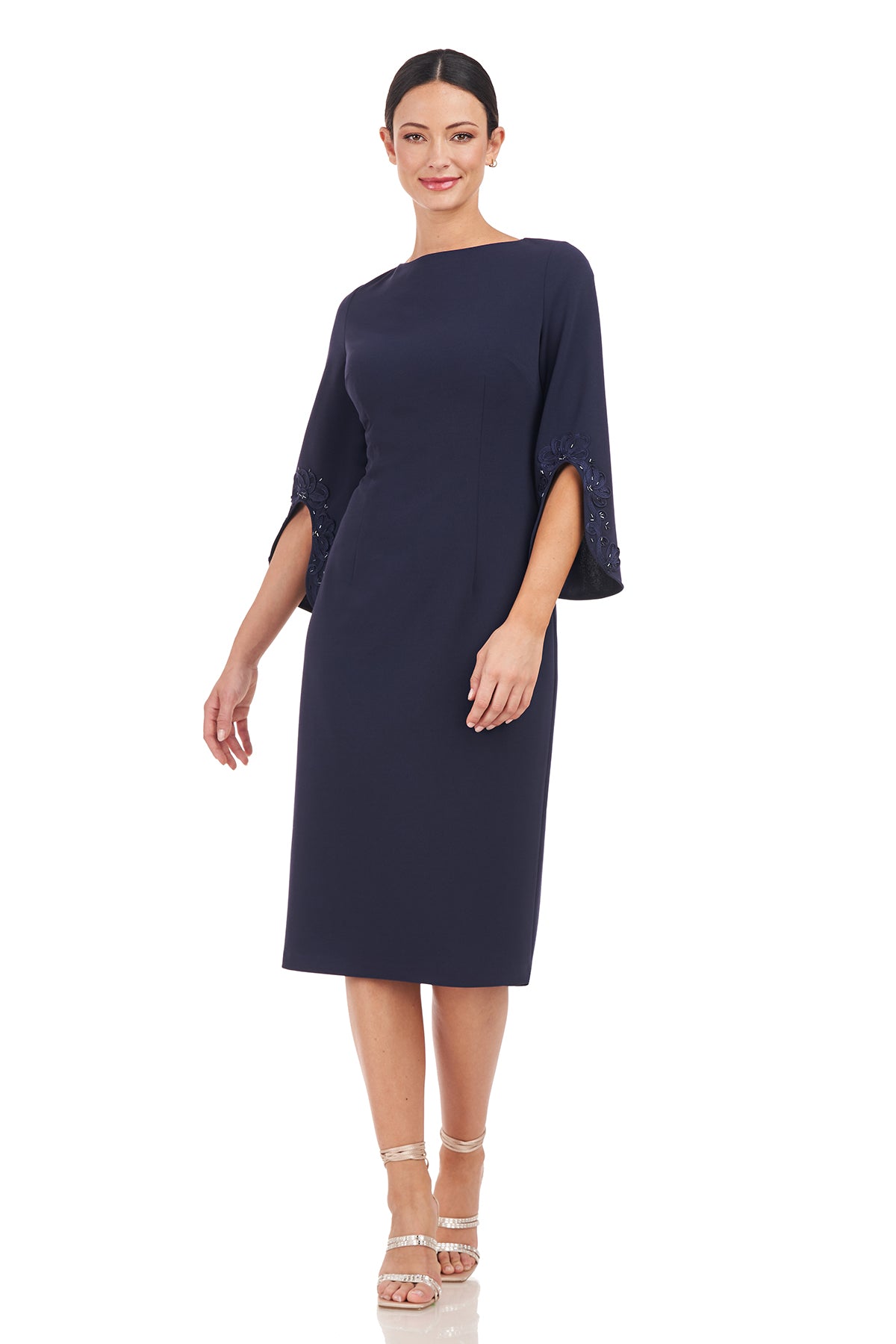 Linett Soutache Sleeve Midi