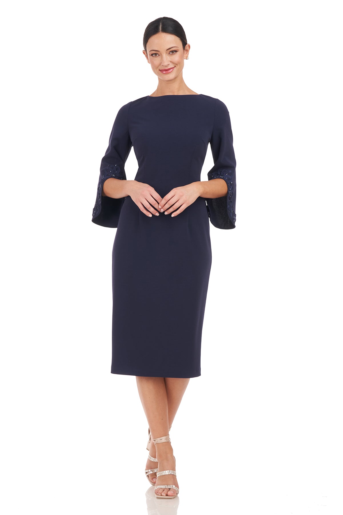 Linett Soutache Sleeve Midi