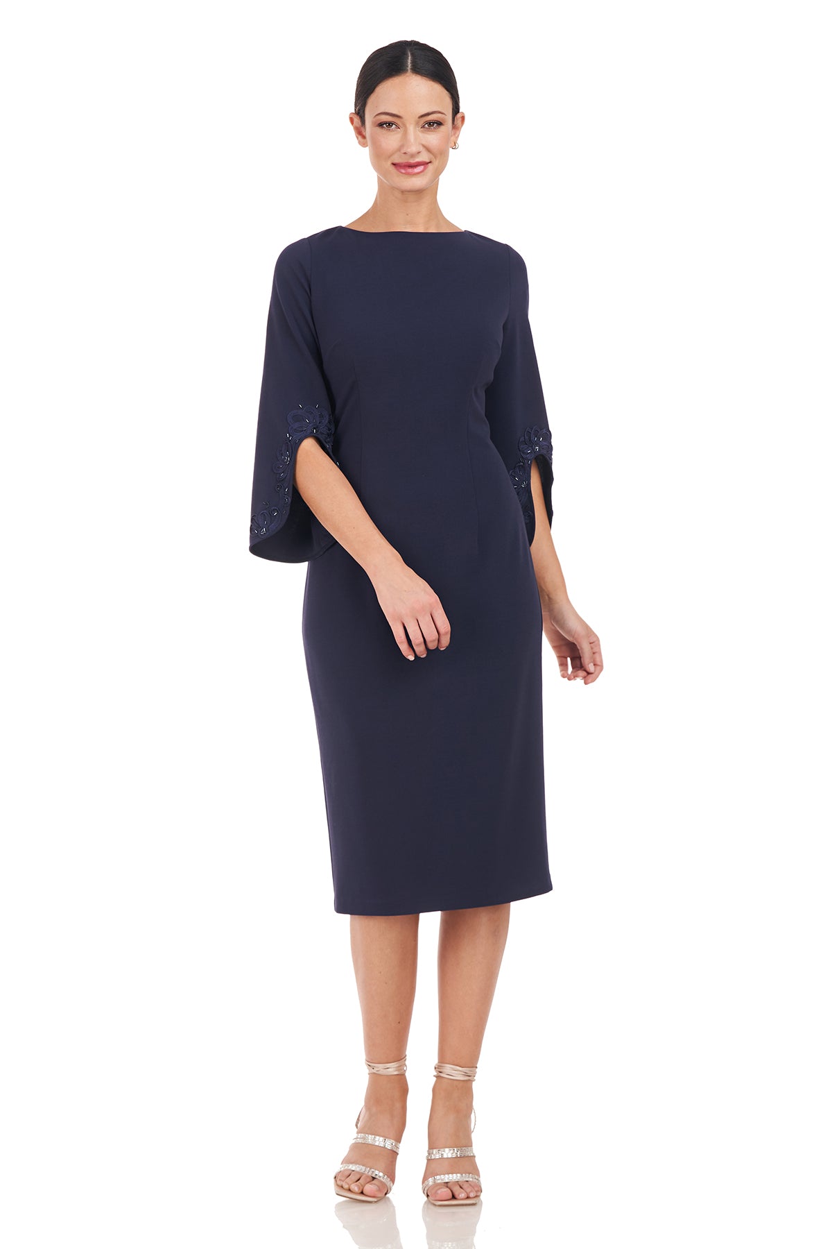 Linett Soutache Sleeve Midi