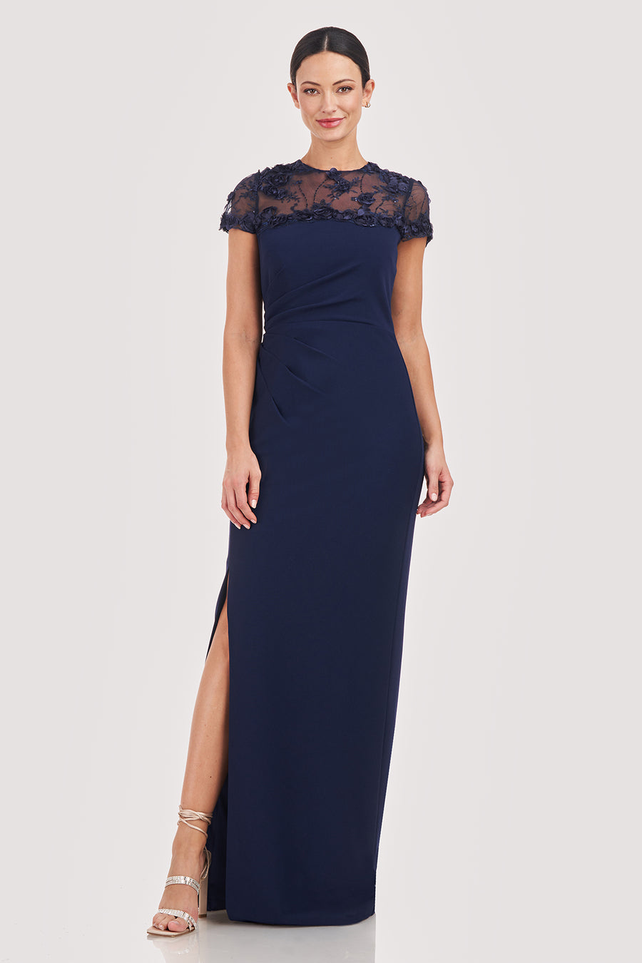 Laney Soutache Yoke Gown