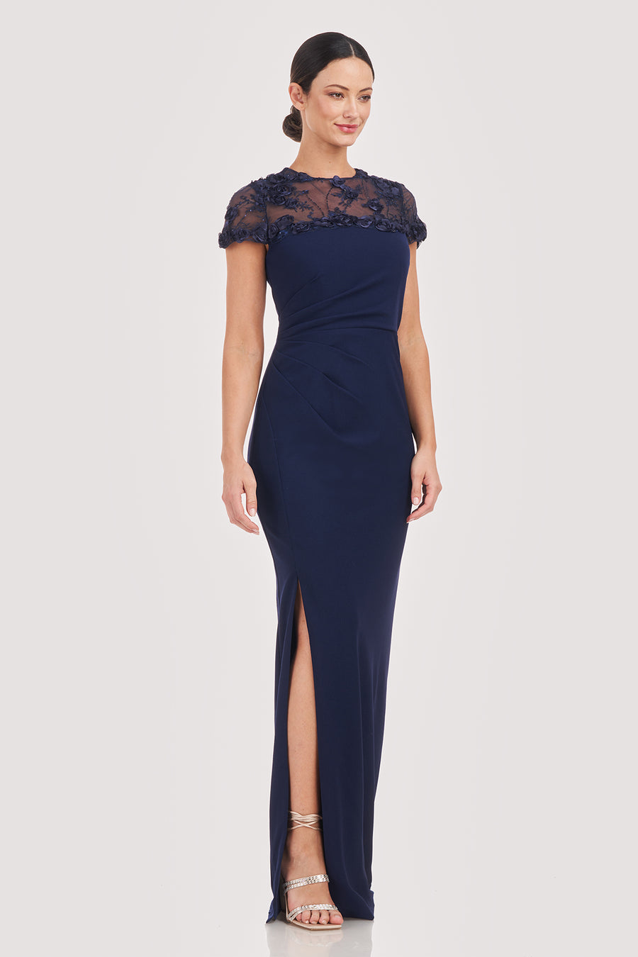 Laney Soutache Yoke Gown