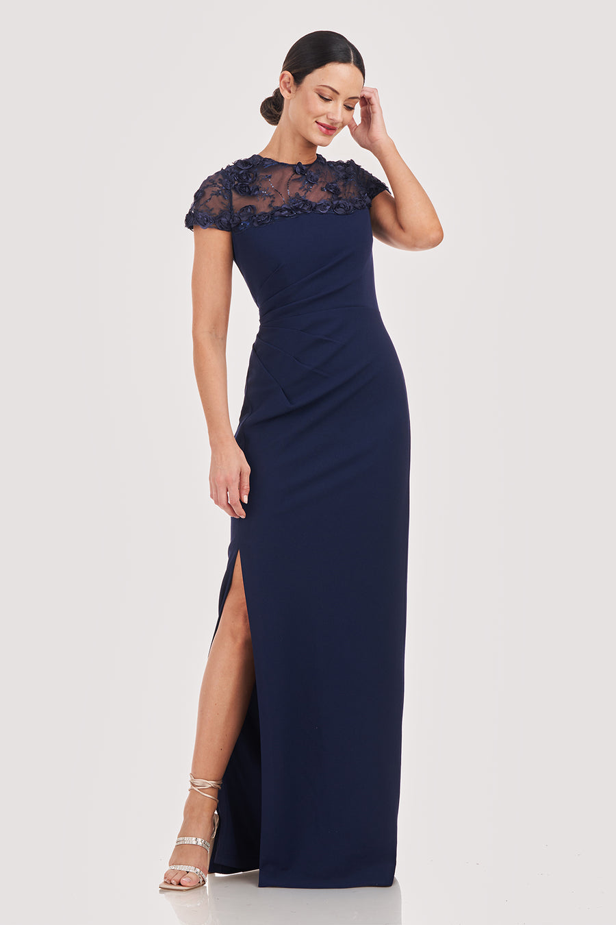 Laney Soutache Yoke Gown