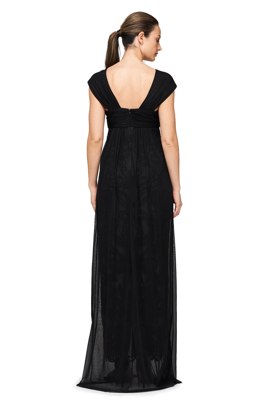 Js Collections Gowns Alex Evenings Embellished Soutache A-Line Gown Evening Dress Js Collections Gowns Alex Evenings Embellished Soutache A-Line Gown Evening Dress