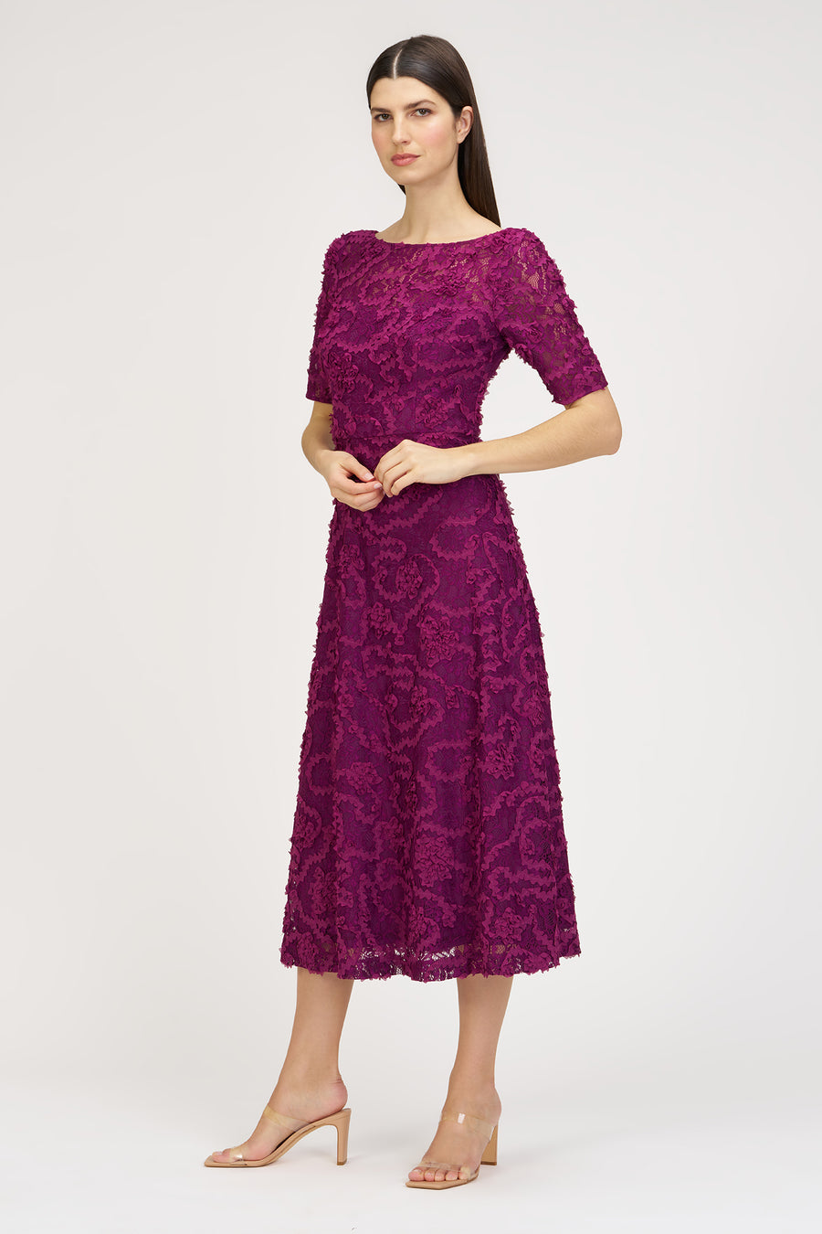 Jenni Lace Tea Length Dress