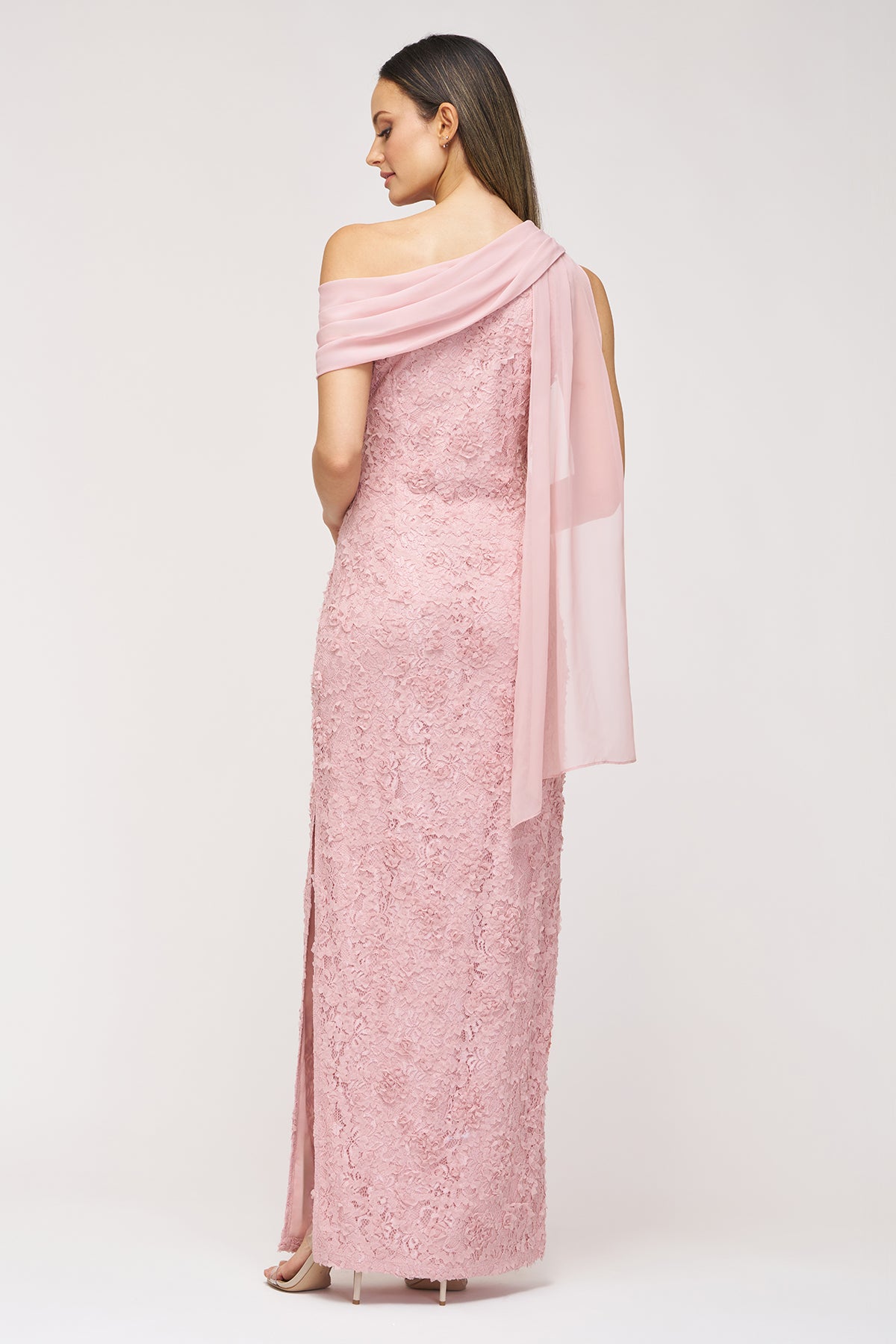 Elodie Neck Drape Gown