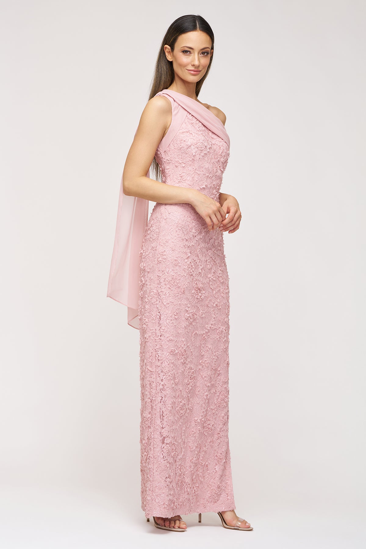 Elodie Neck Drape Gown