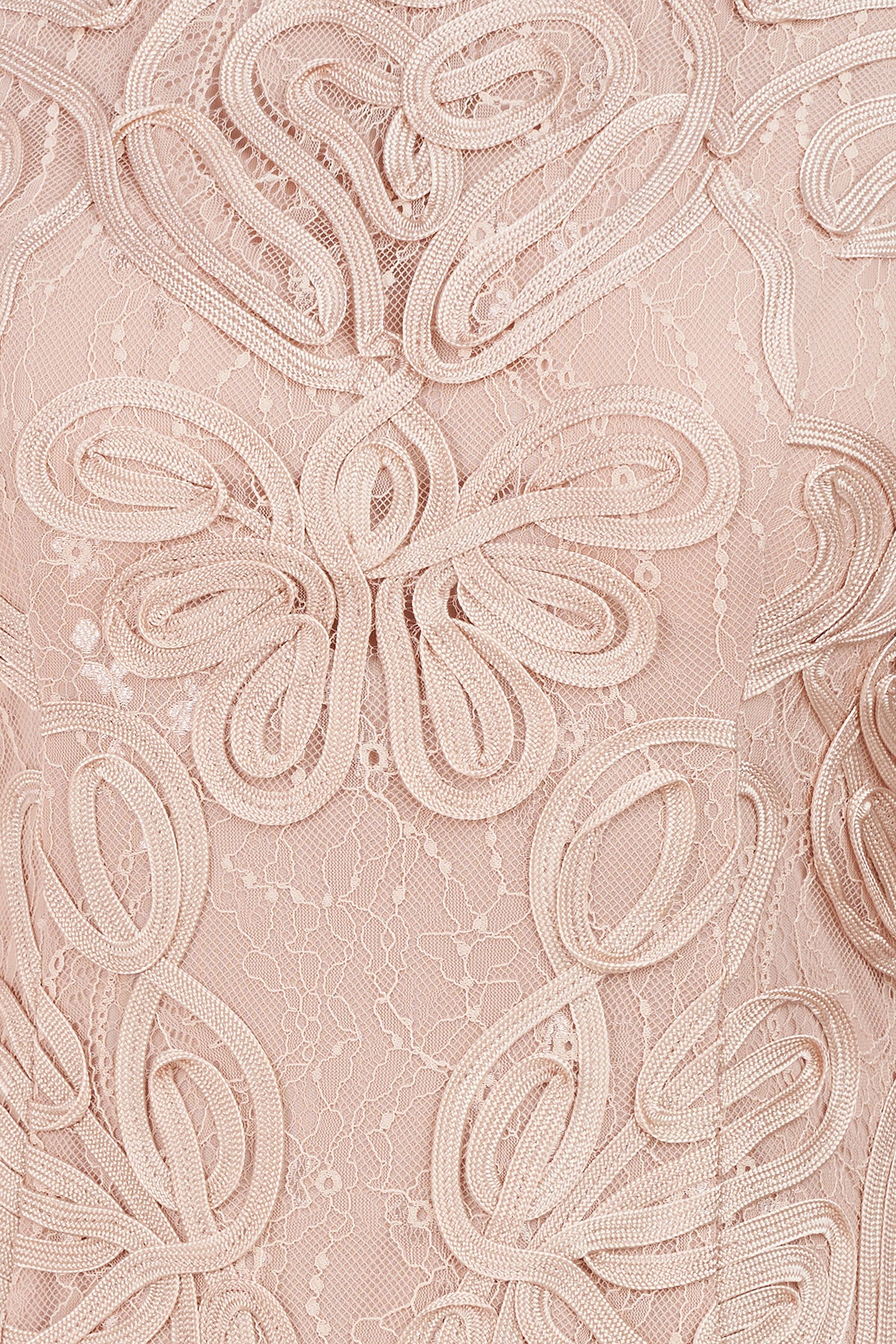 Meli Soutache Tea Length Dress