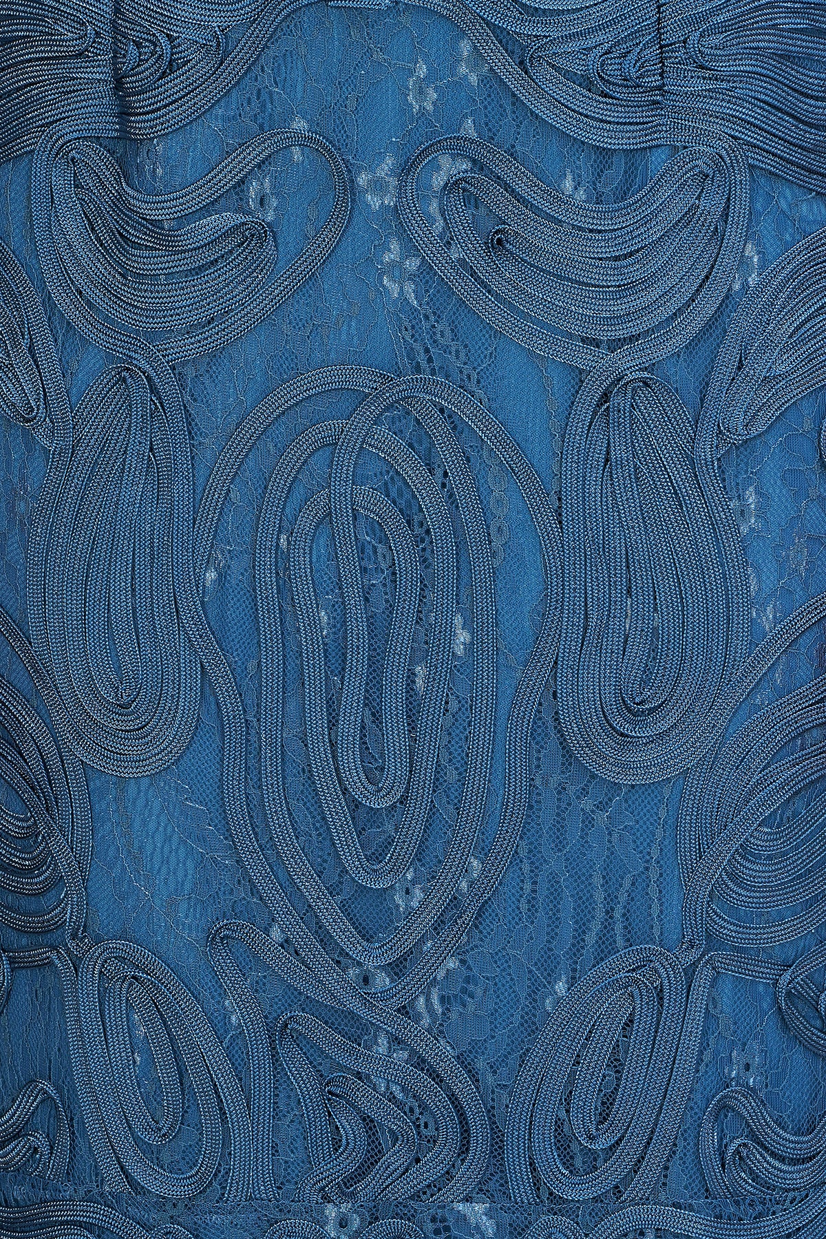 Meli Soutache Tea Length Dress