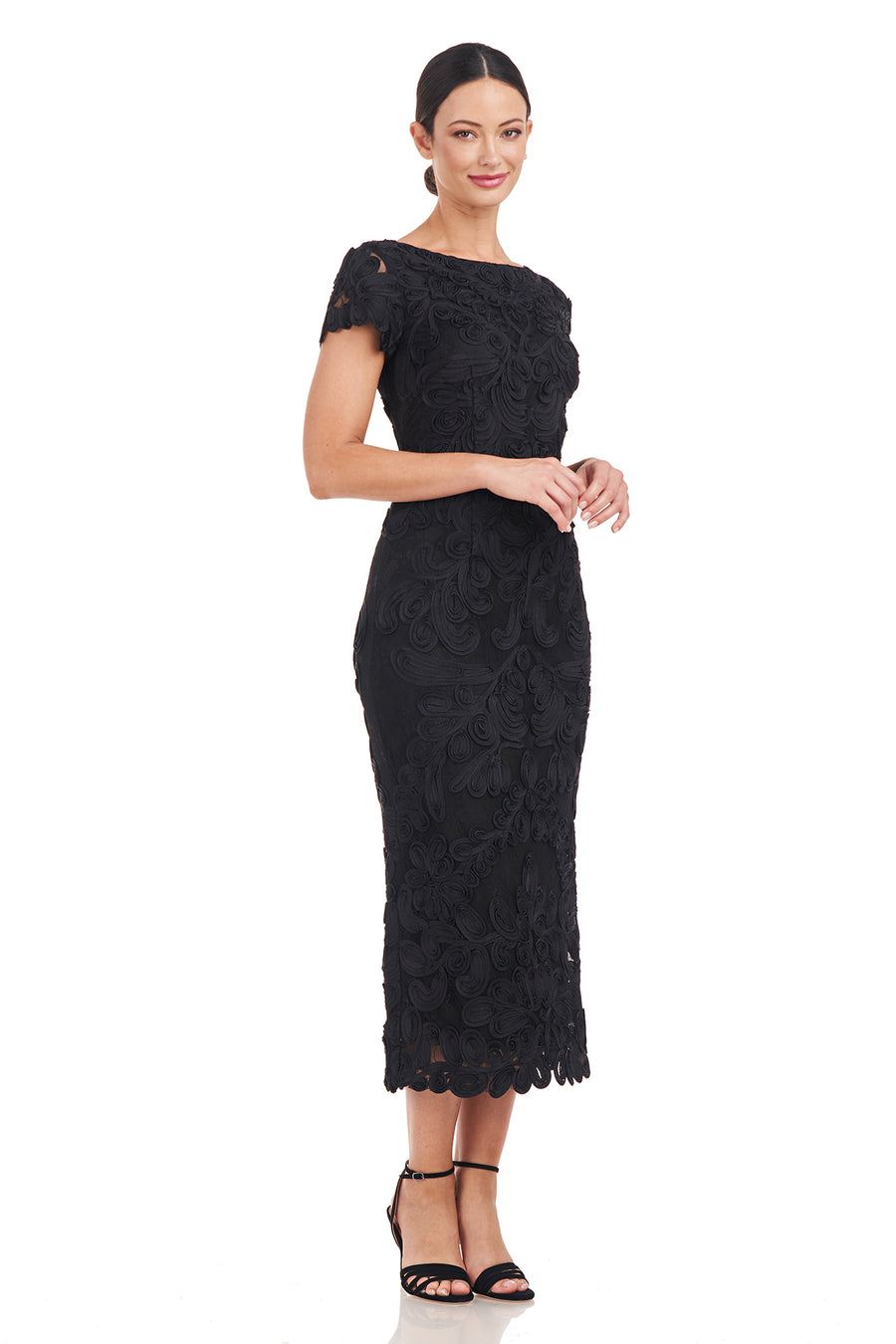 Jackie Soutache Midi Dress