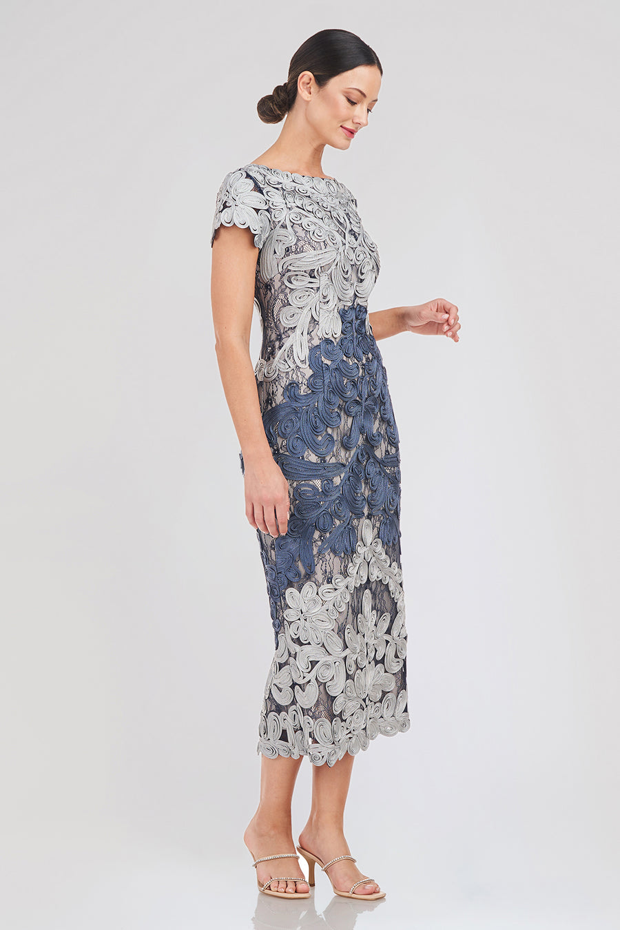 Jackie Soutache Midi Dress