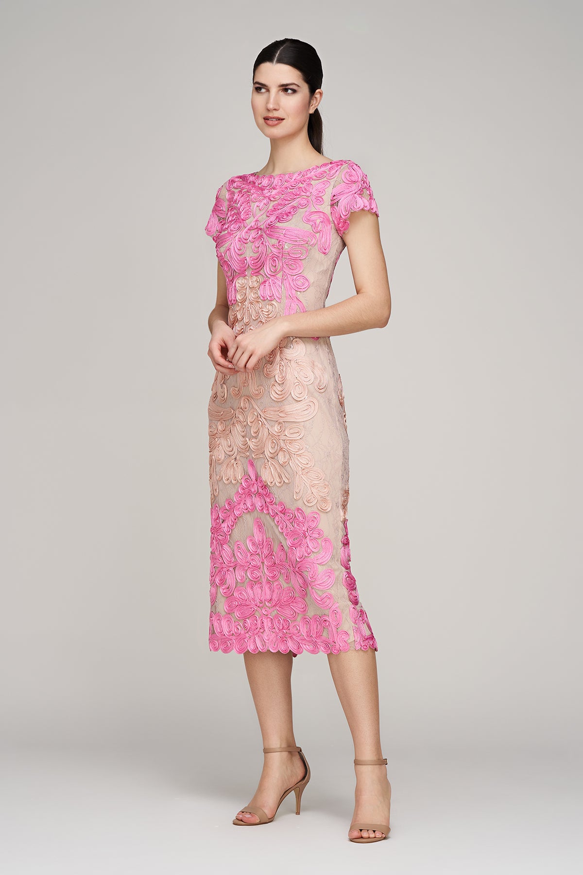 Jackie Soutache Midi Dress