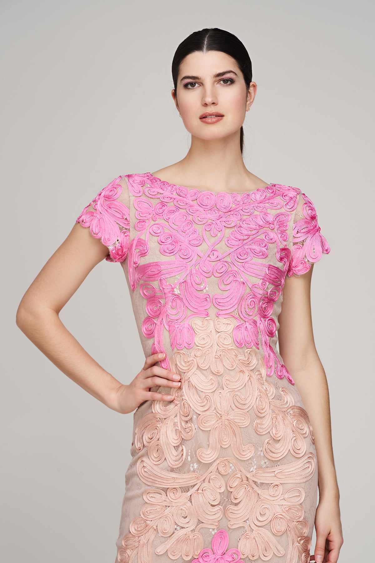 Jackie Soutache Midi Dress