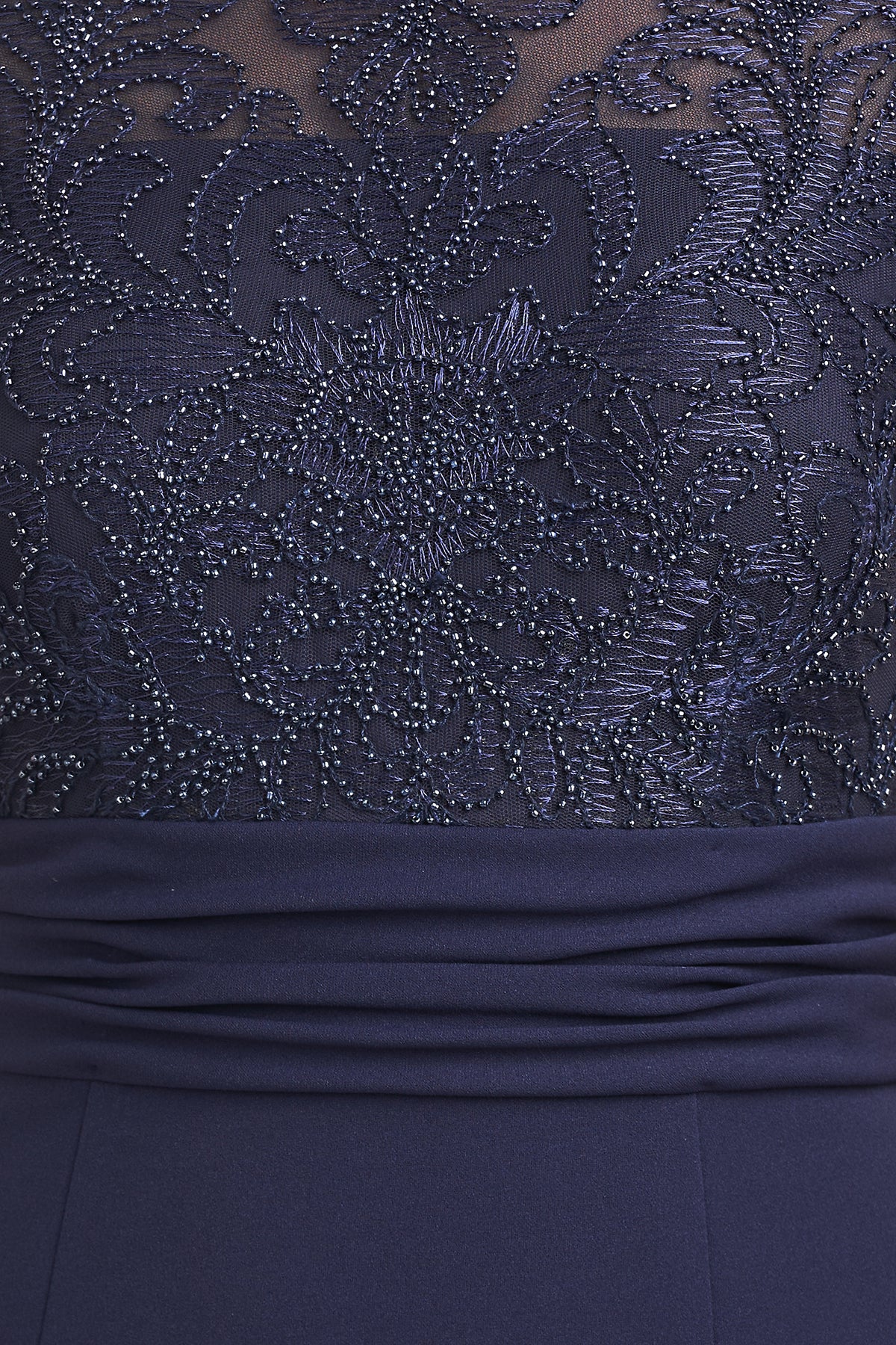 Celia Mixed Media Mermaid Gown