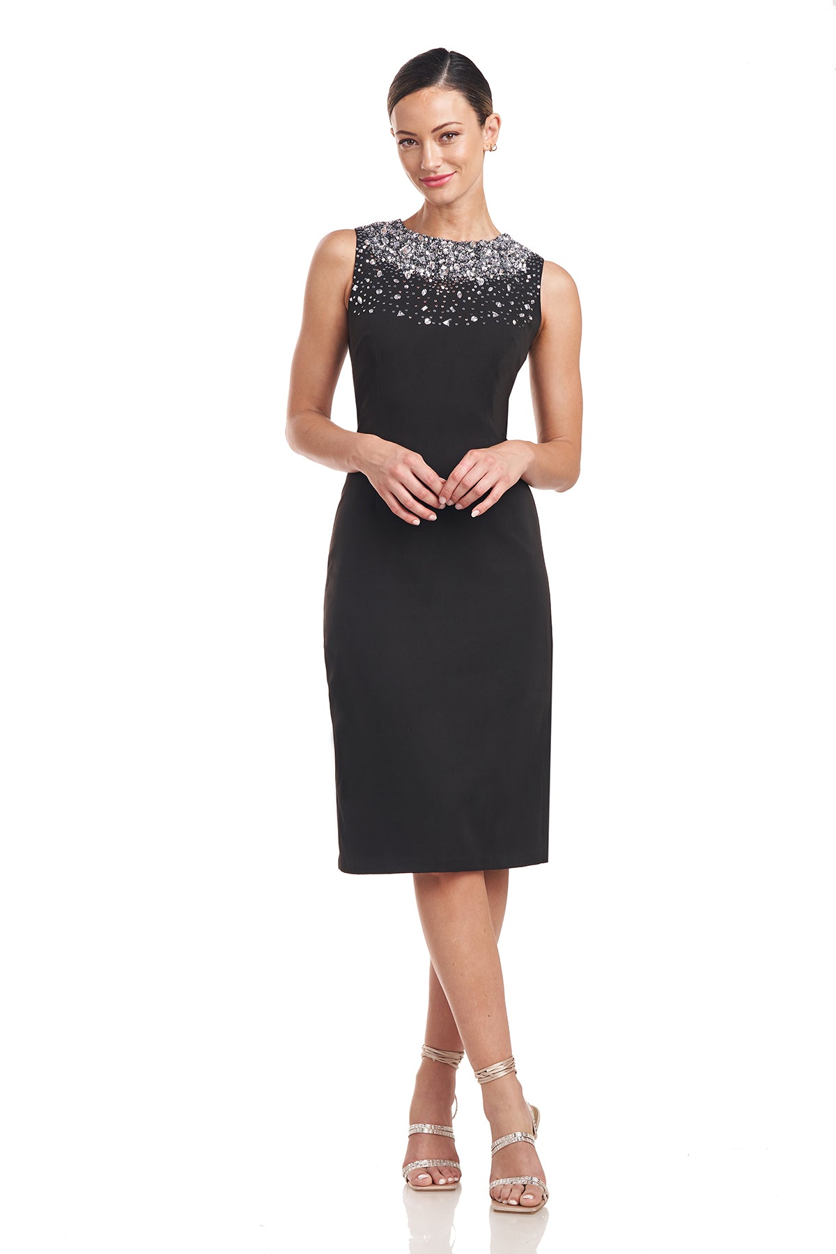 Corinne Beaded Cocktail Dress