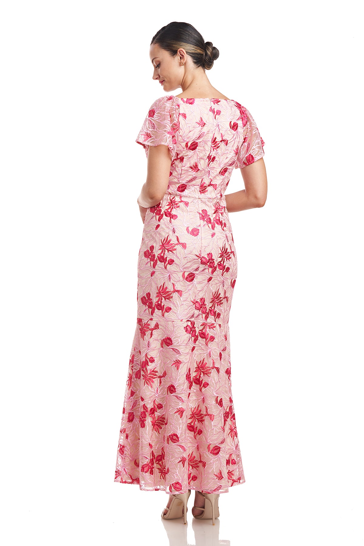 Kaia V Neck Mermaid Ankle Gown