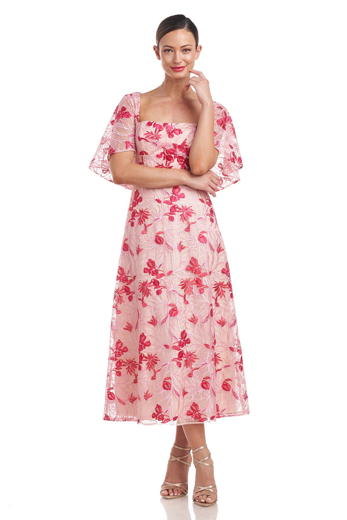 Kaia V Neck Mermaid Ankle Gown
